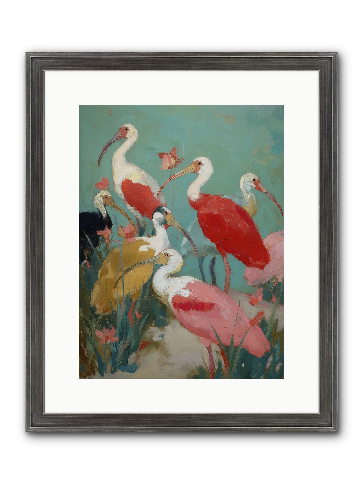 Where Land Meets Sea Framed Print - Slimwoods Black/Silver 12x16
