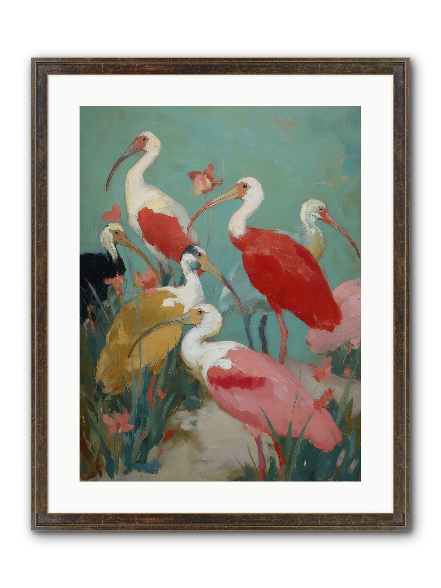 Where Land Meets Sea Framed Print - Slimwoods Black/Gold 18x24