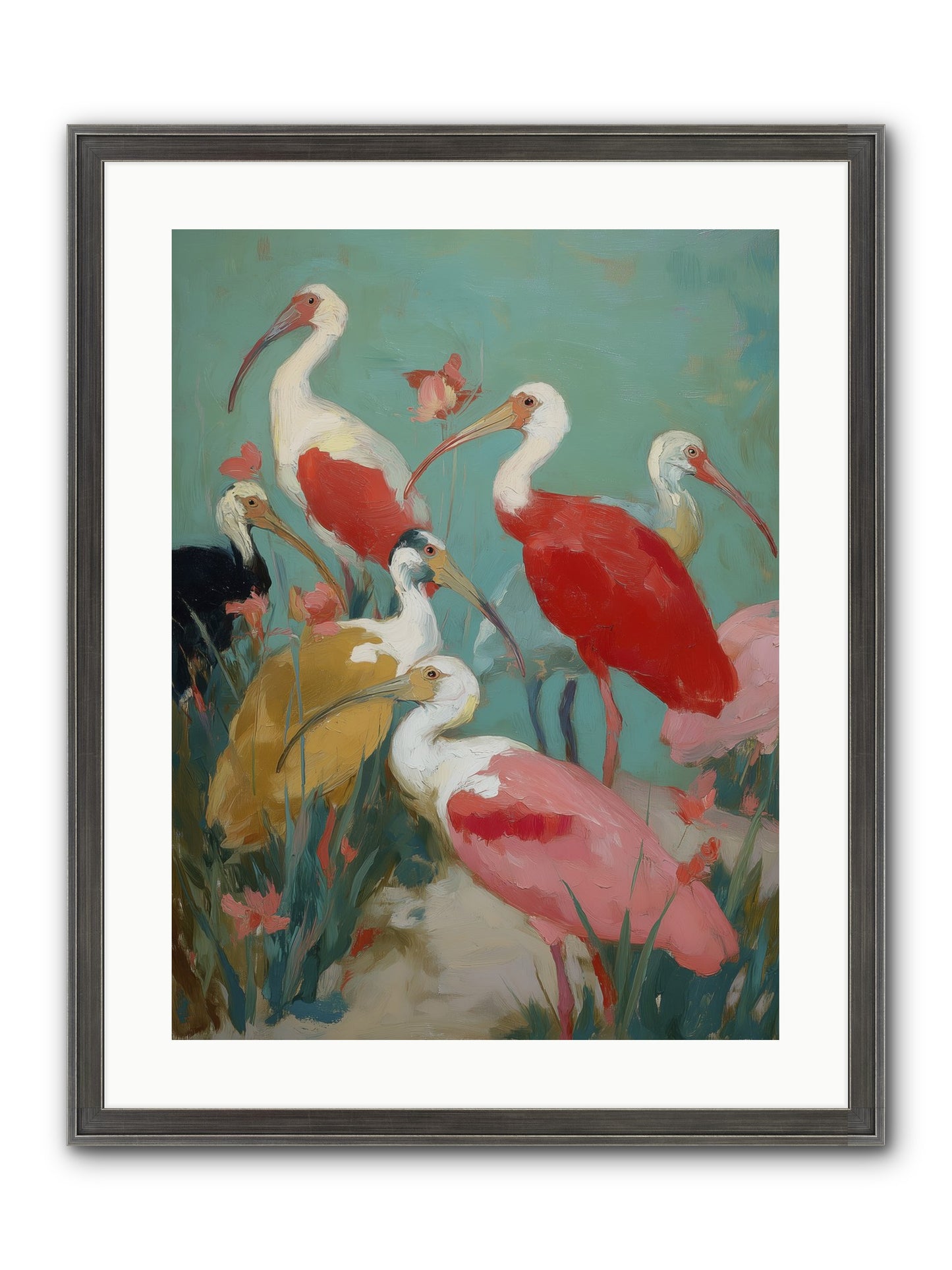Where Land Meets Sea Framed Print - Slimwoods Black/Silver 18x24