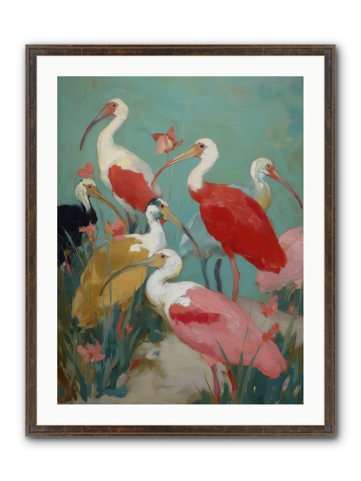 Where Land Meets Sea Framed Print - Slimwoods Black/Gold 24x32