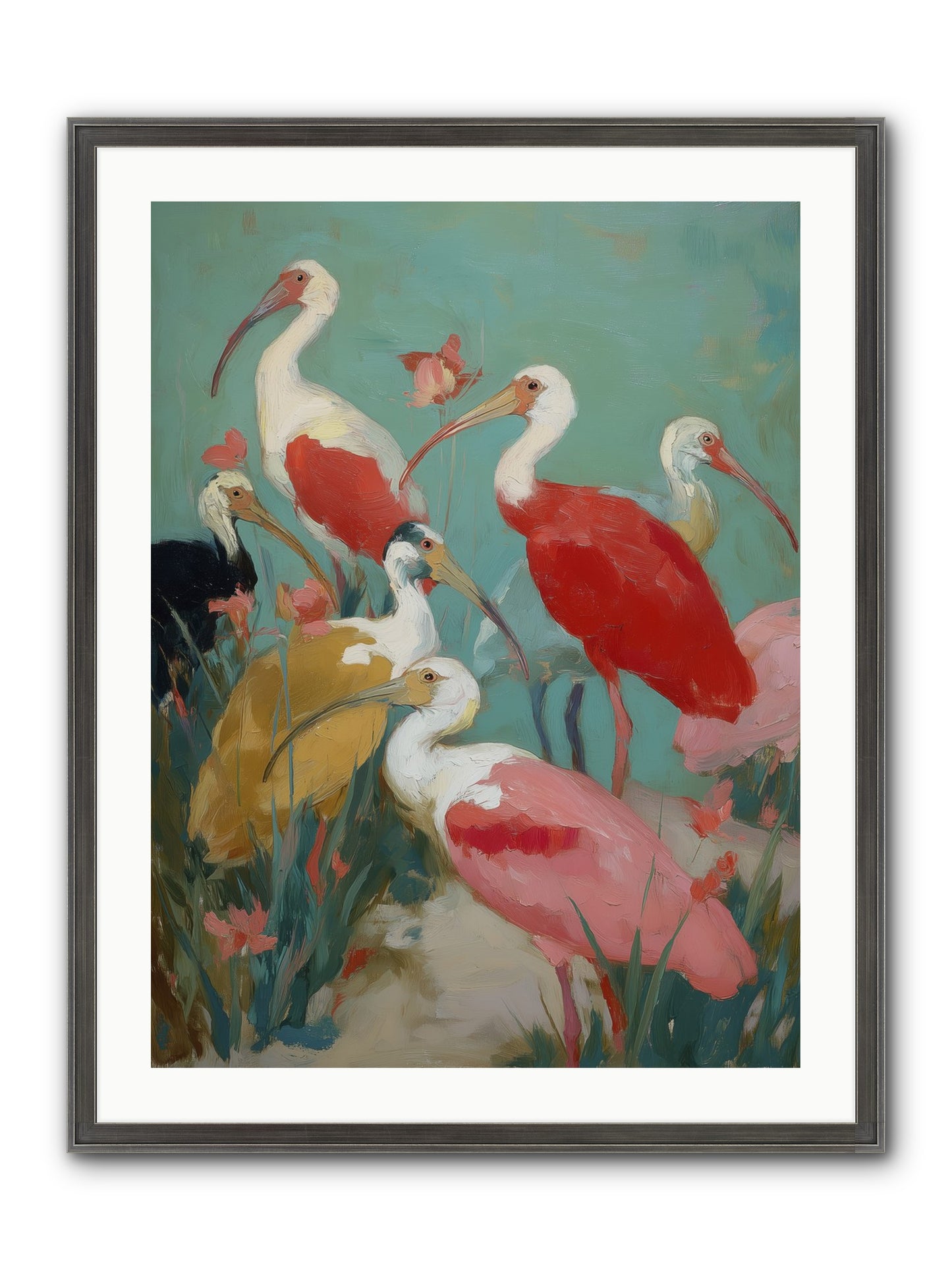 Where Land Meets Sea Framed Print - Slimwoods Black/Silver 24x32
