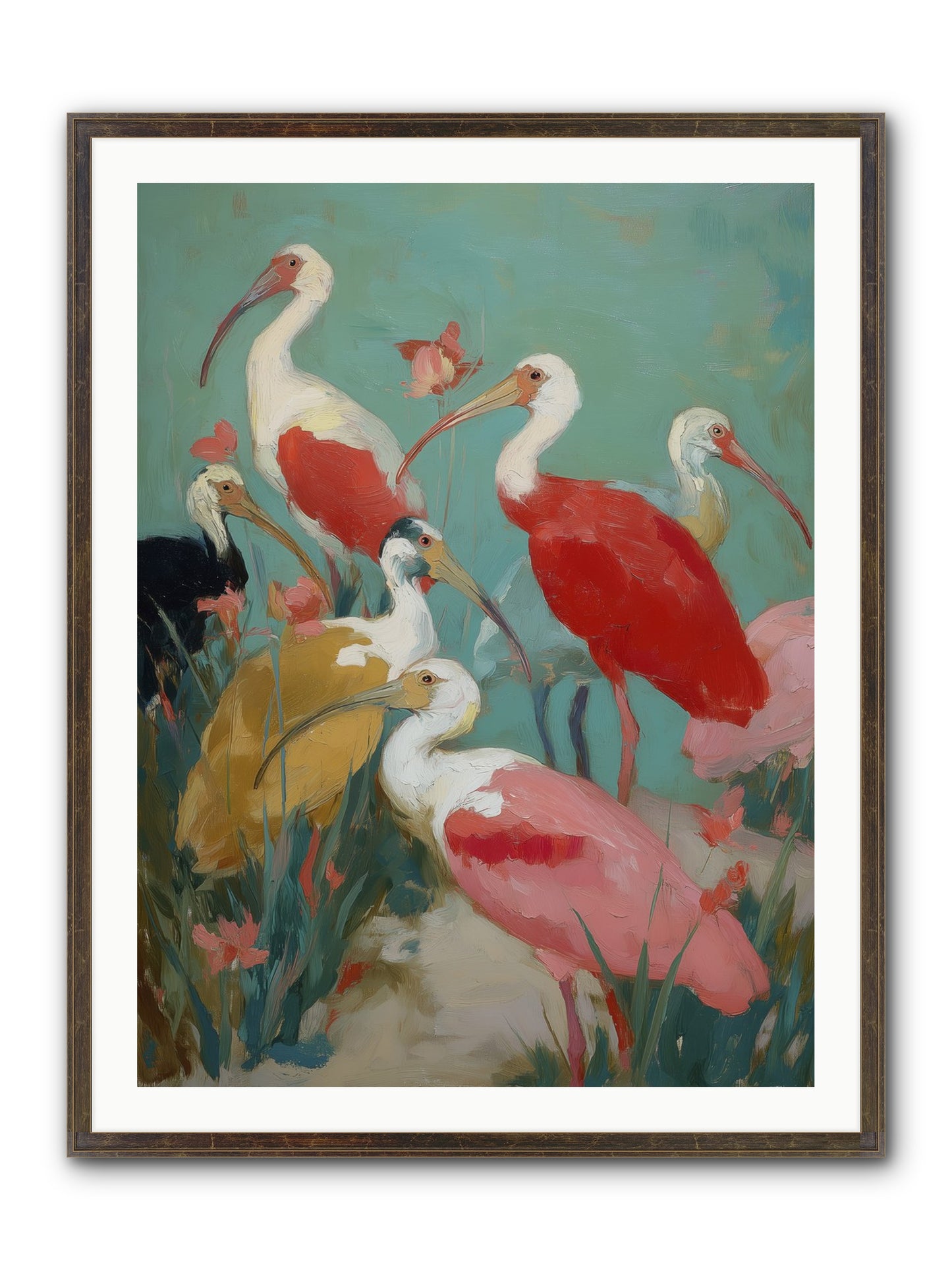 Where Land Meets Sea Framed Print - Slimwoods Black/Gold 30x40