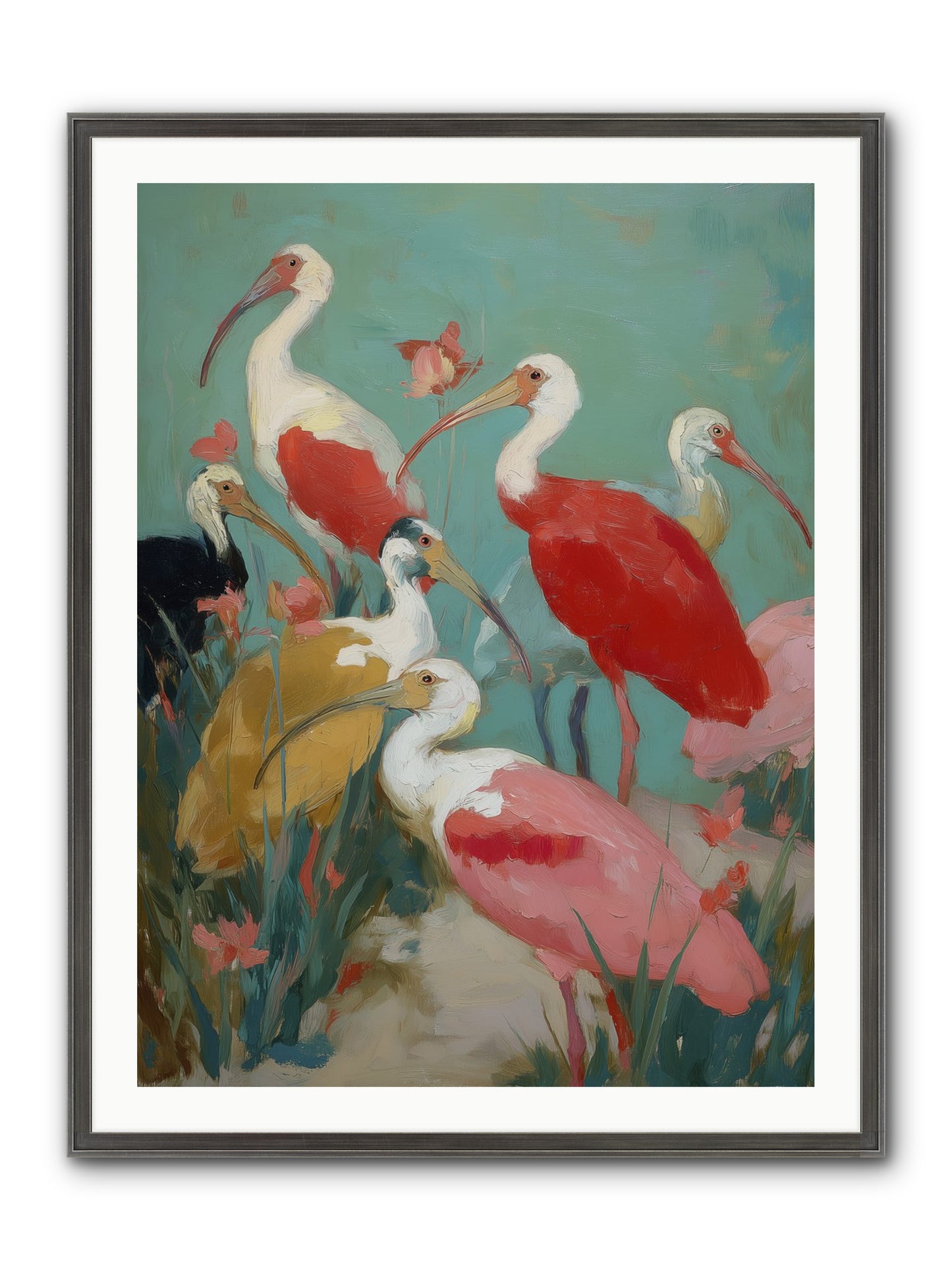Where Land Meets Sea Framed Print - Slimwoods Black/Silver 30x40