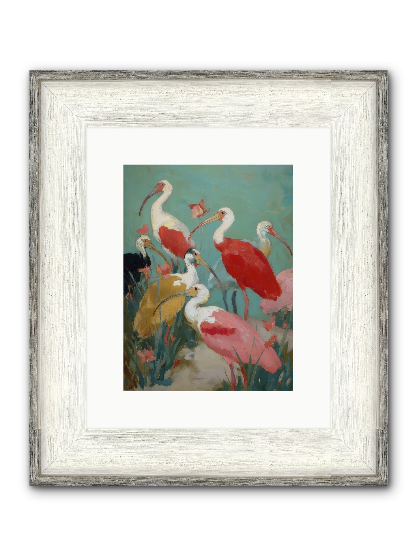 Where Land Meets Sea Framed Print - Driftwood White 9x12