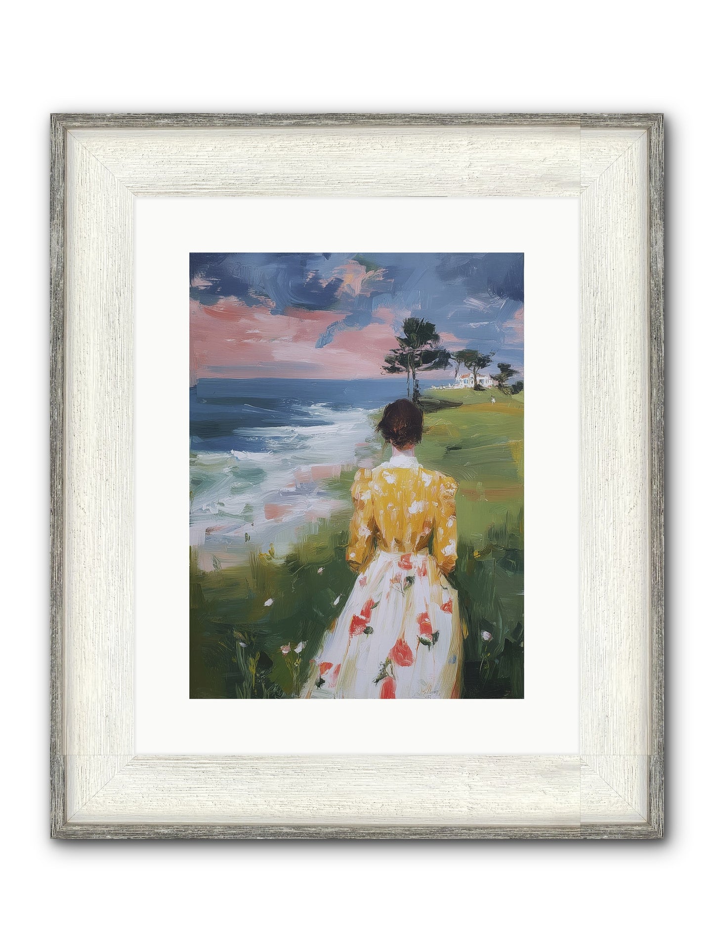 Where Lemons Bloom Framed Print - Driftwood White 12x16