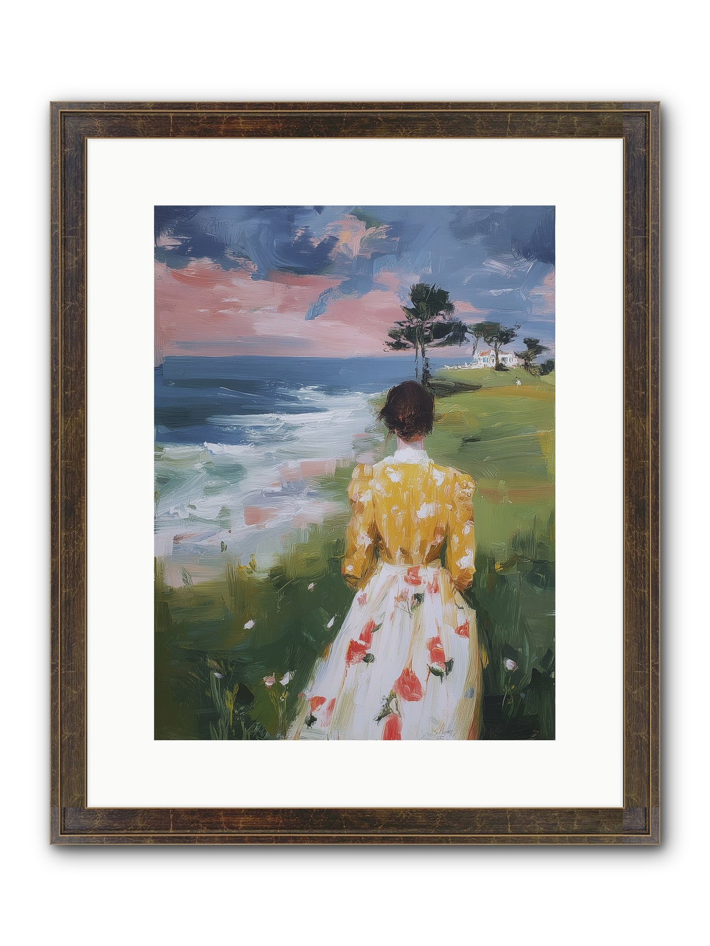 Where Lemons Bloom Framed Print - Slimwoods Black/Gold 12x16