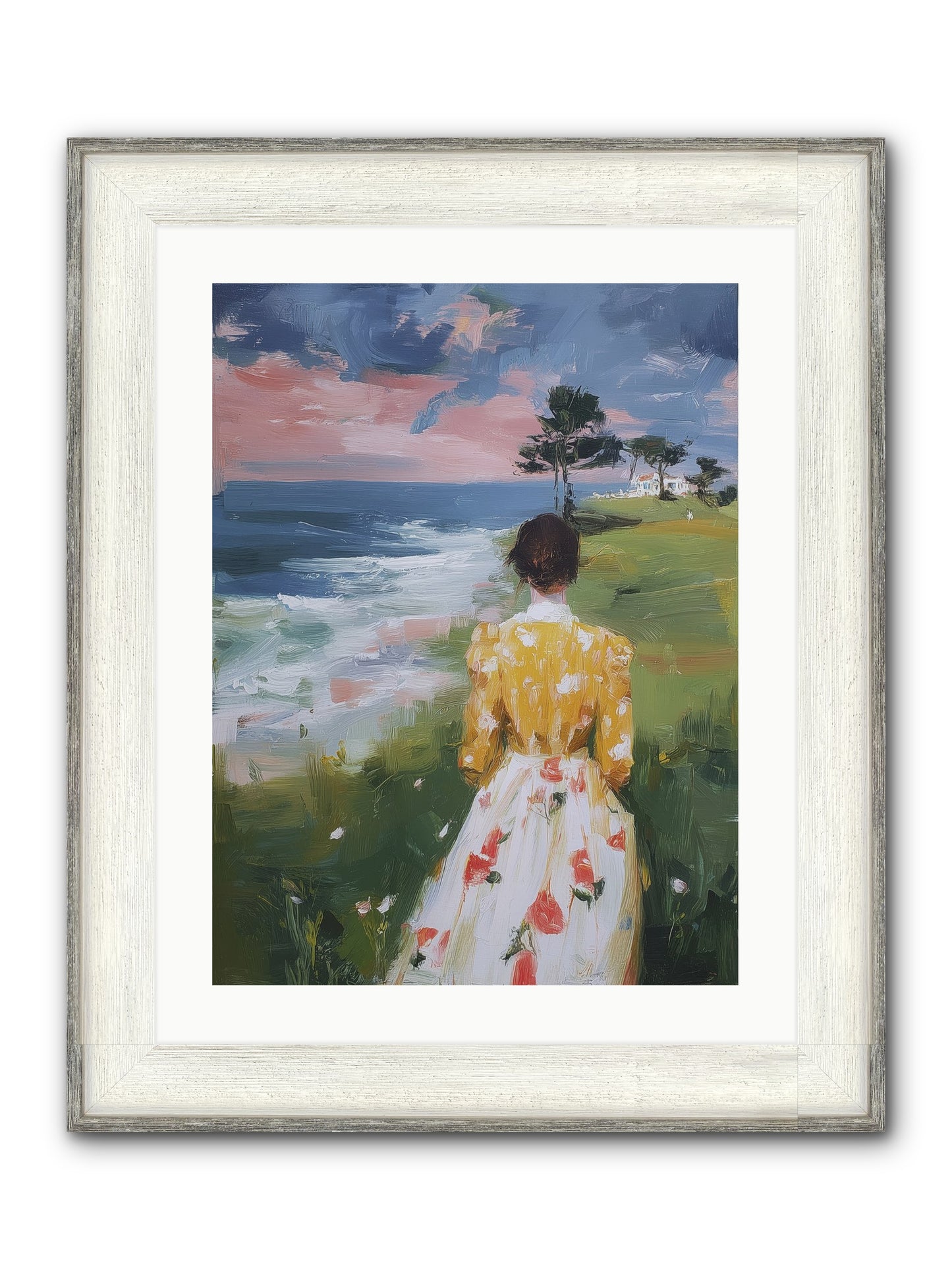 Where Lemons Bloom Framed Print - Driftwood White 18x24
