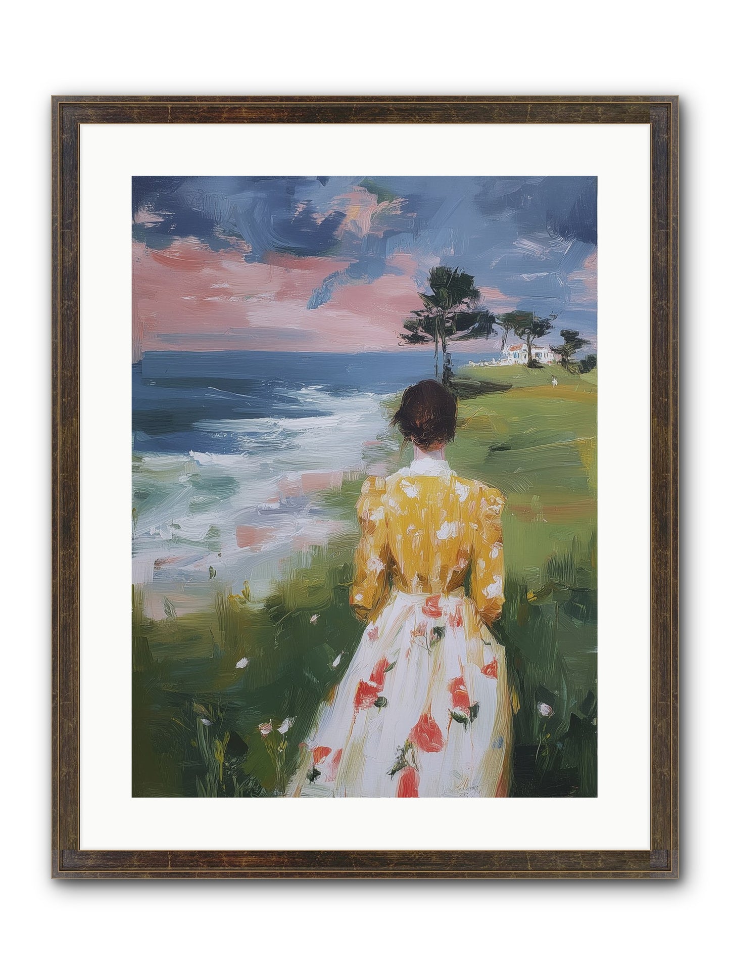 Where Lemons Bloom Framed Print - Slimwoods Black/Gold 18x24