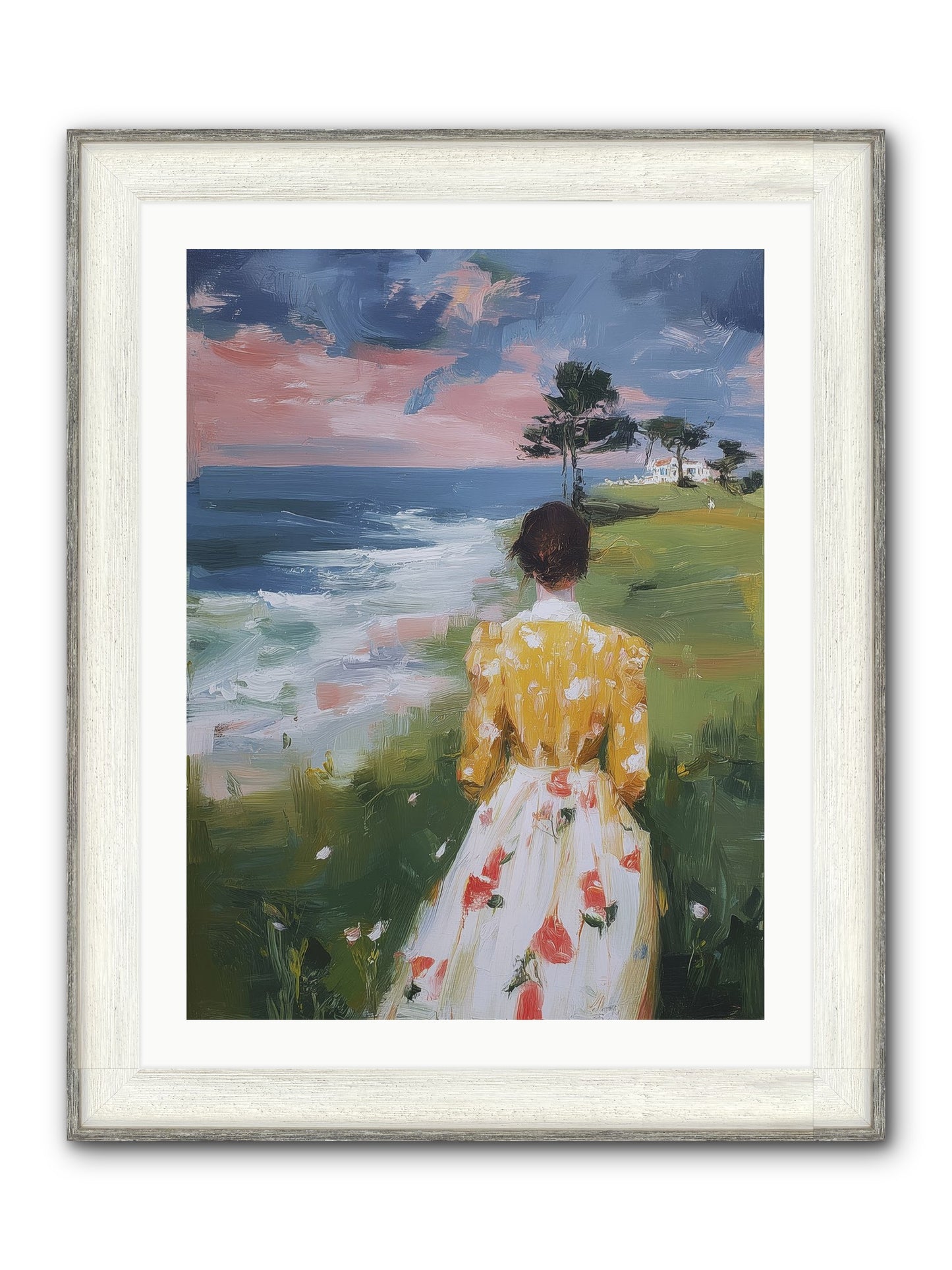 Where Lemons Bloom Framed Print - Driftwood White 24x32