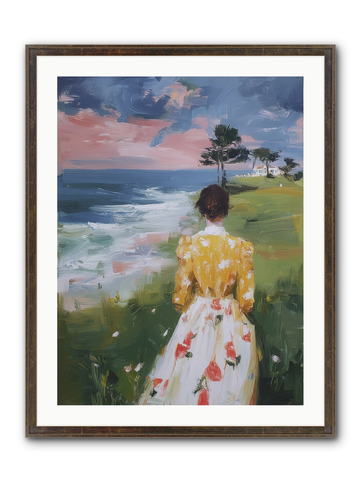 Where Lemons Bloom Framed Print - Slimwoods Black/Gold 24x32