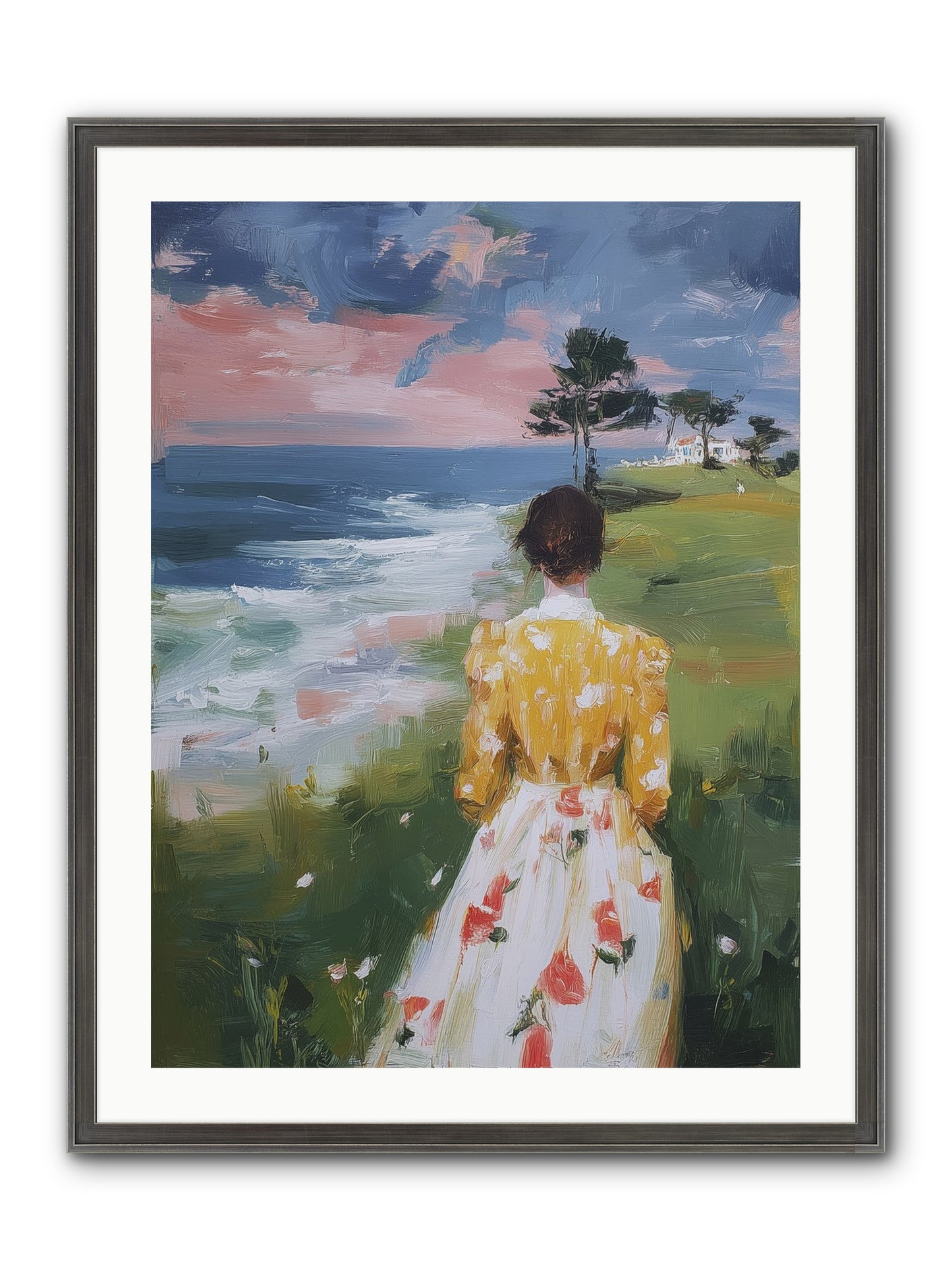 Where Lemons Bloom Framed Print - Slimwoods Black/Silver 24x32
