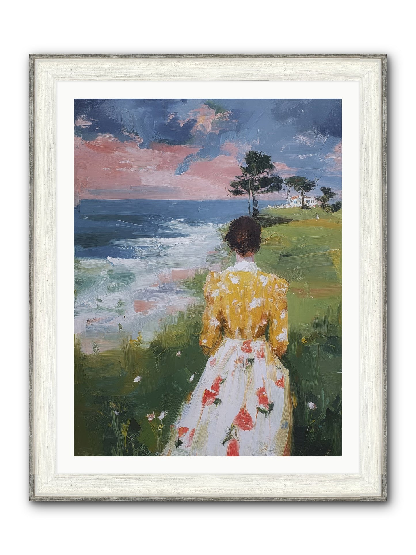 Where Lemons Bloom Framed Print - Driftwood White 30x40