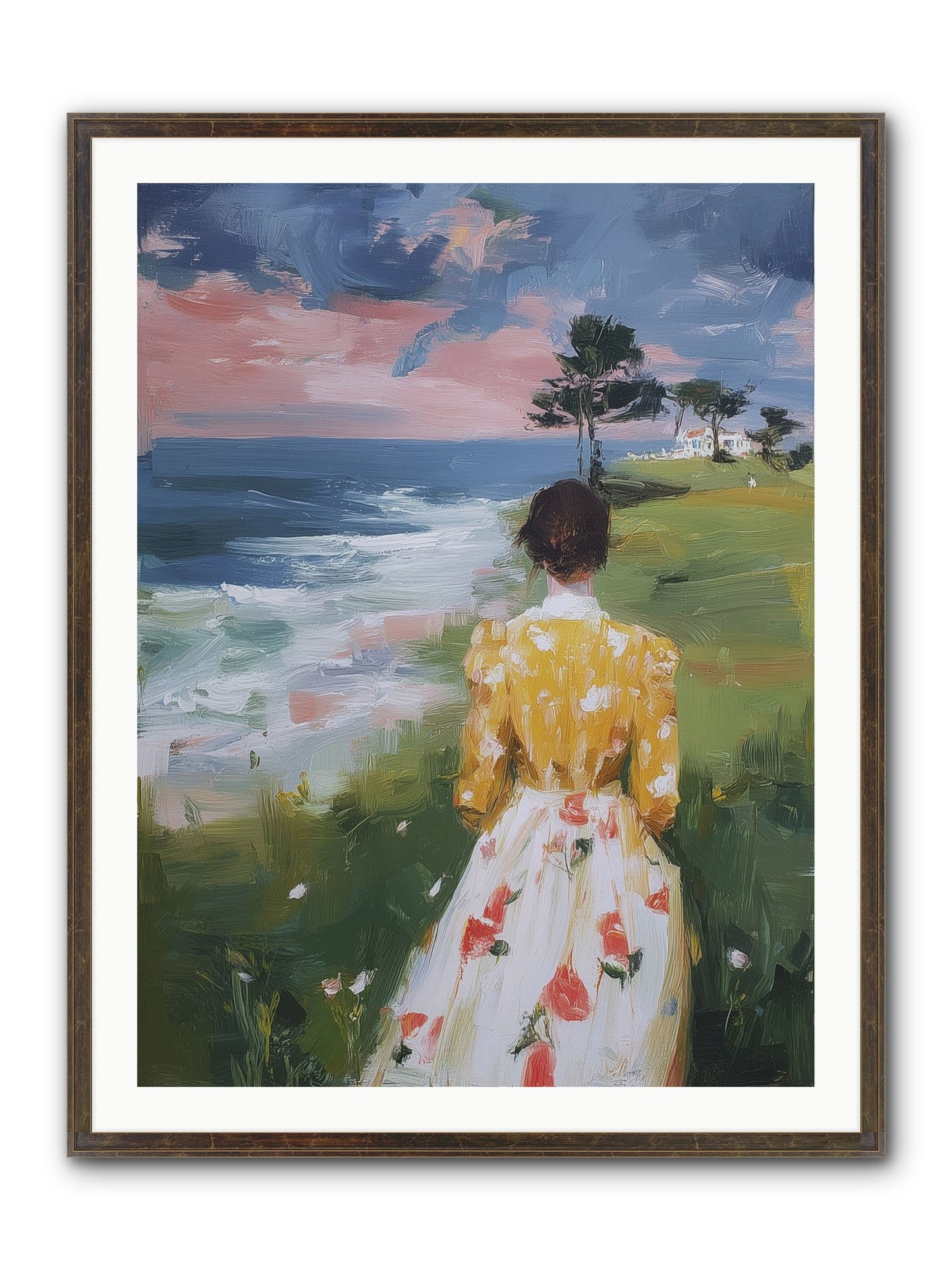 Where Lemons Bloom Framed Print - Slimwoods Black/Gold 30x40