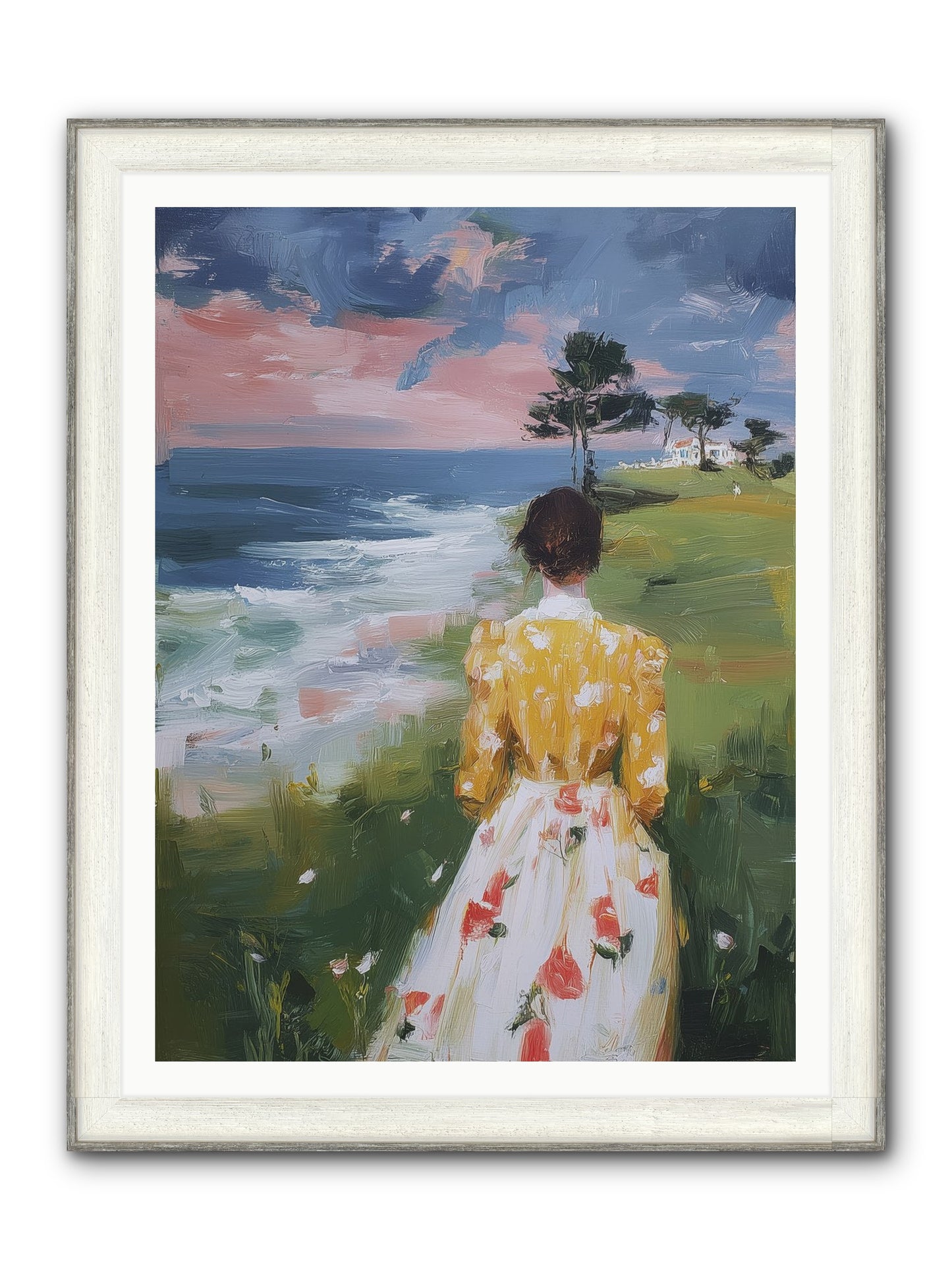 Where Lemons Bloom Framed Print - Driftwood White 36x48