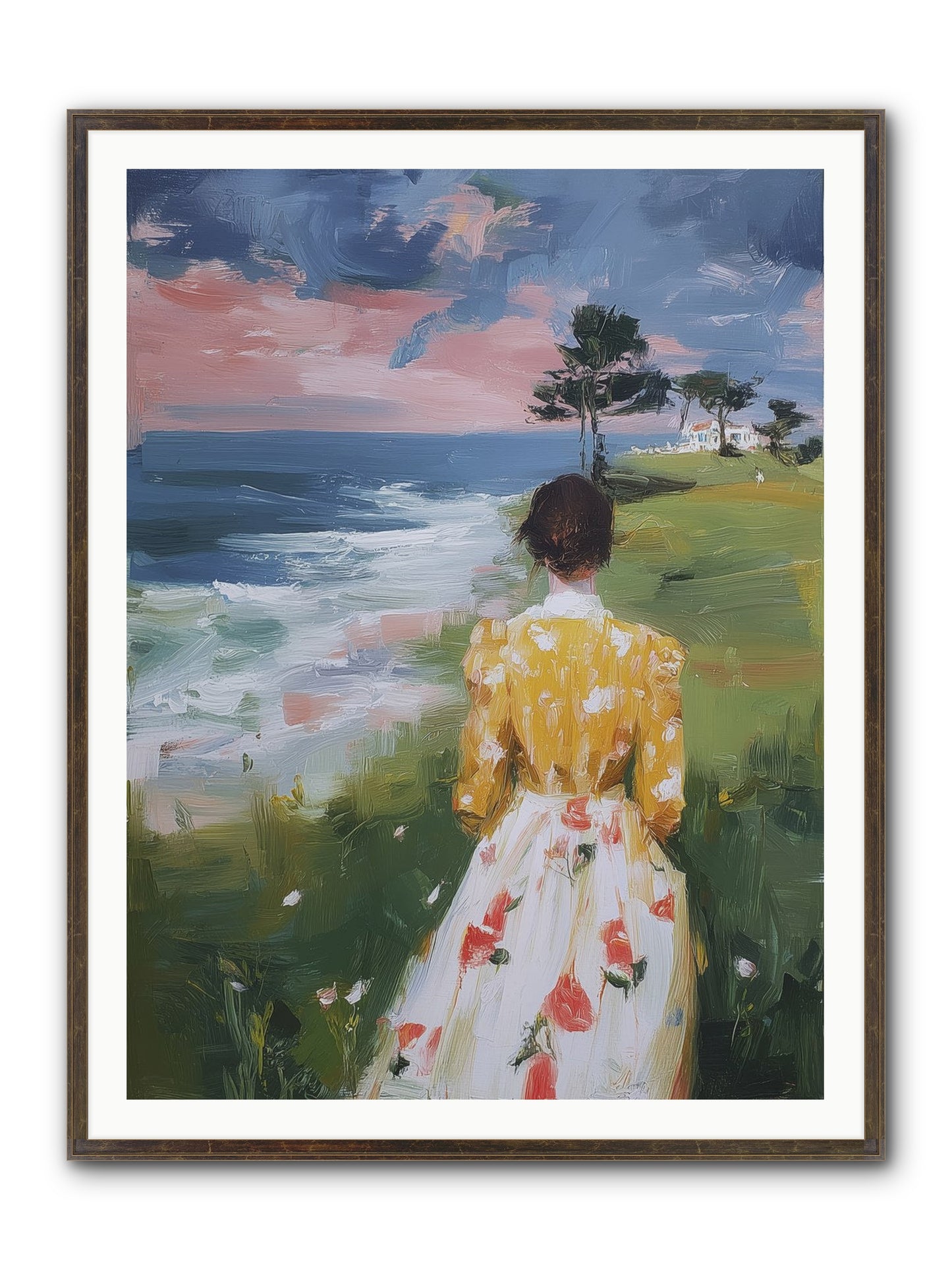 Where Lemons Bloom Framed Print - Slimwoods Black/Gold 36x48