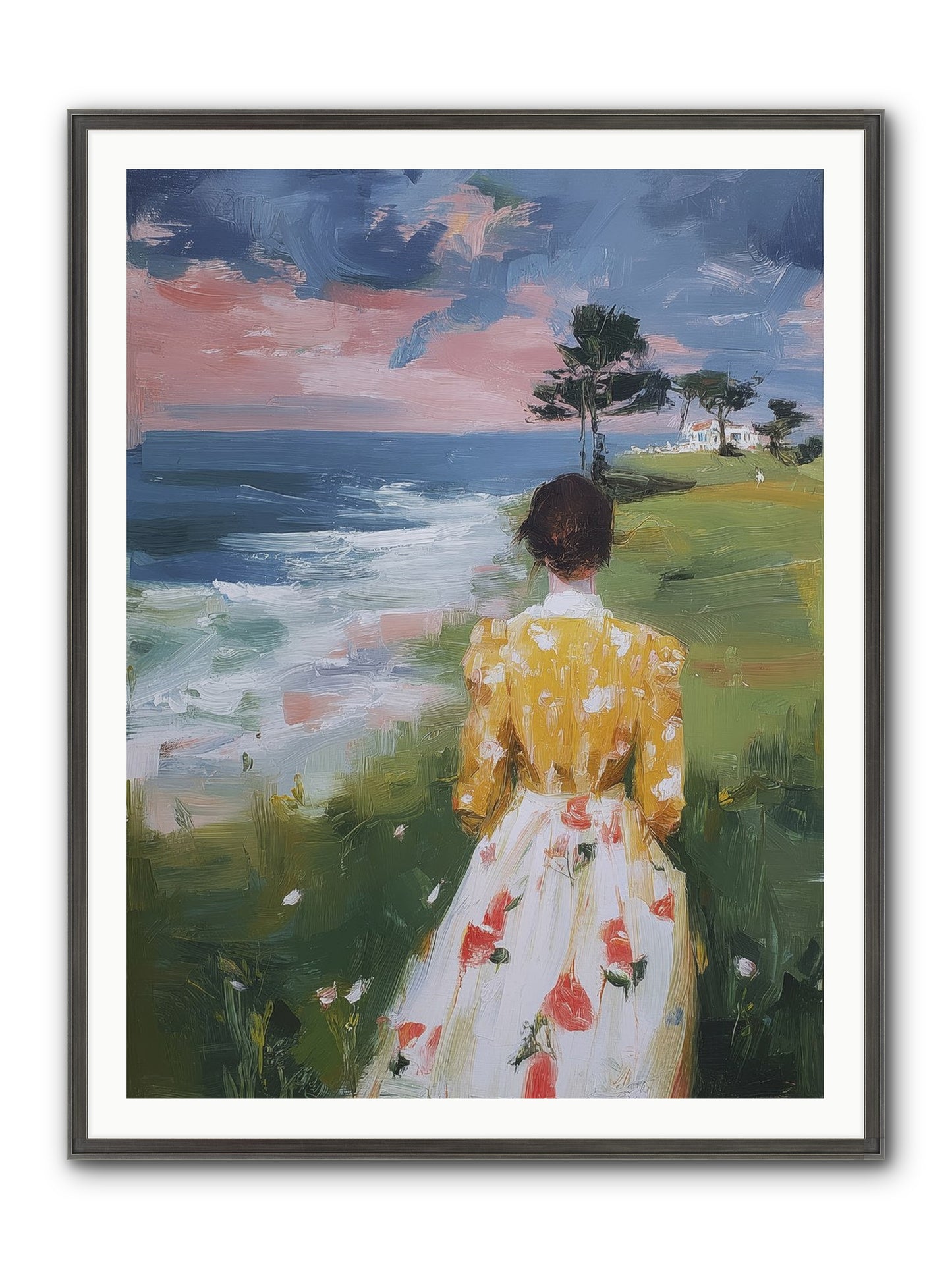 Where Lemons Bloom Framed Print - Slimwoods Black/Silver 36x48