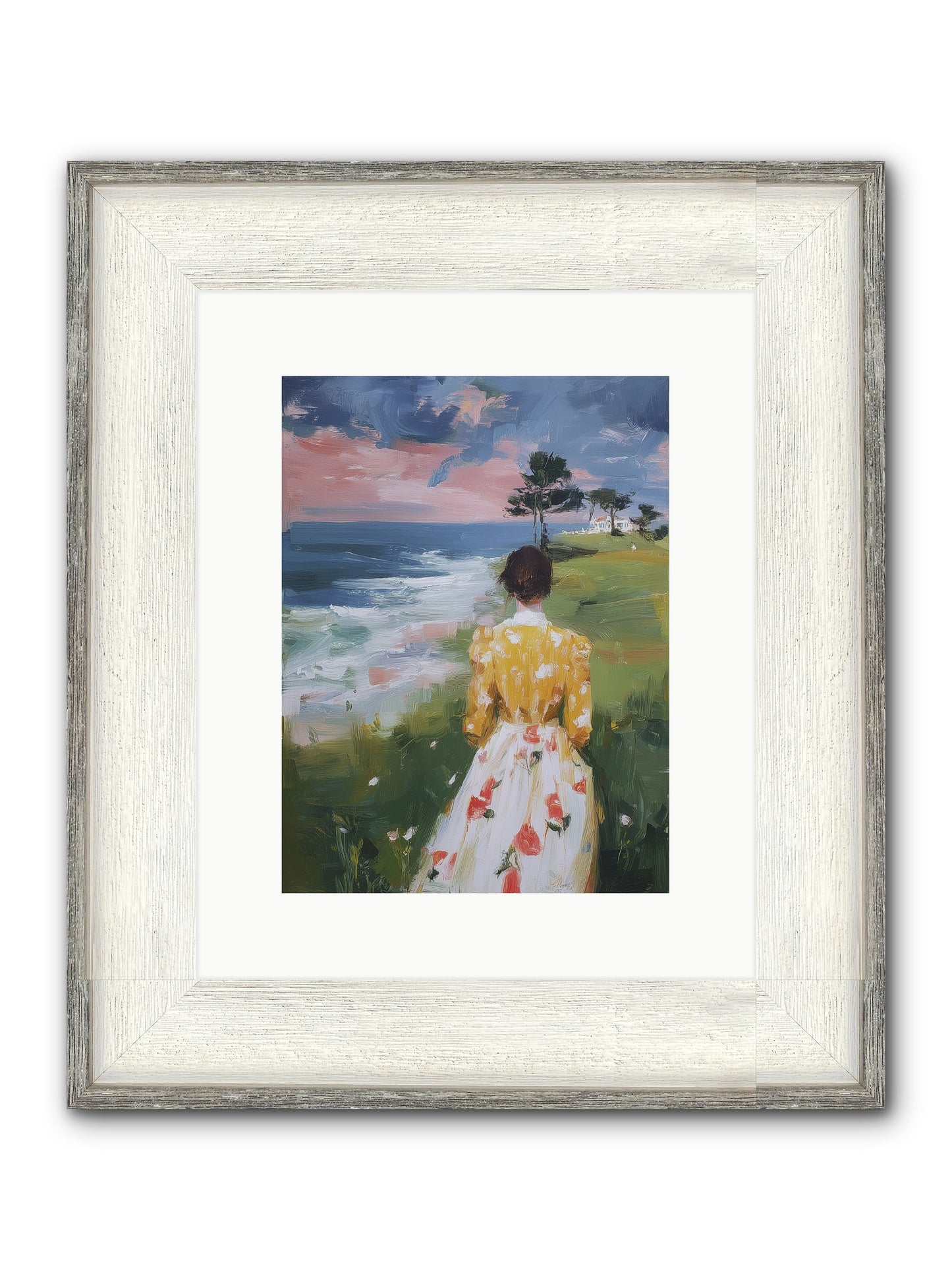 Where Lemons Bloom Framed Print - Driftwood White 9x12