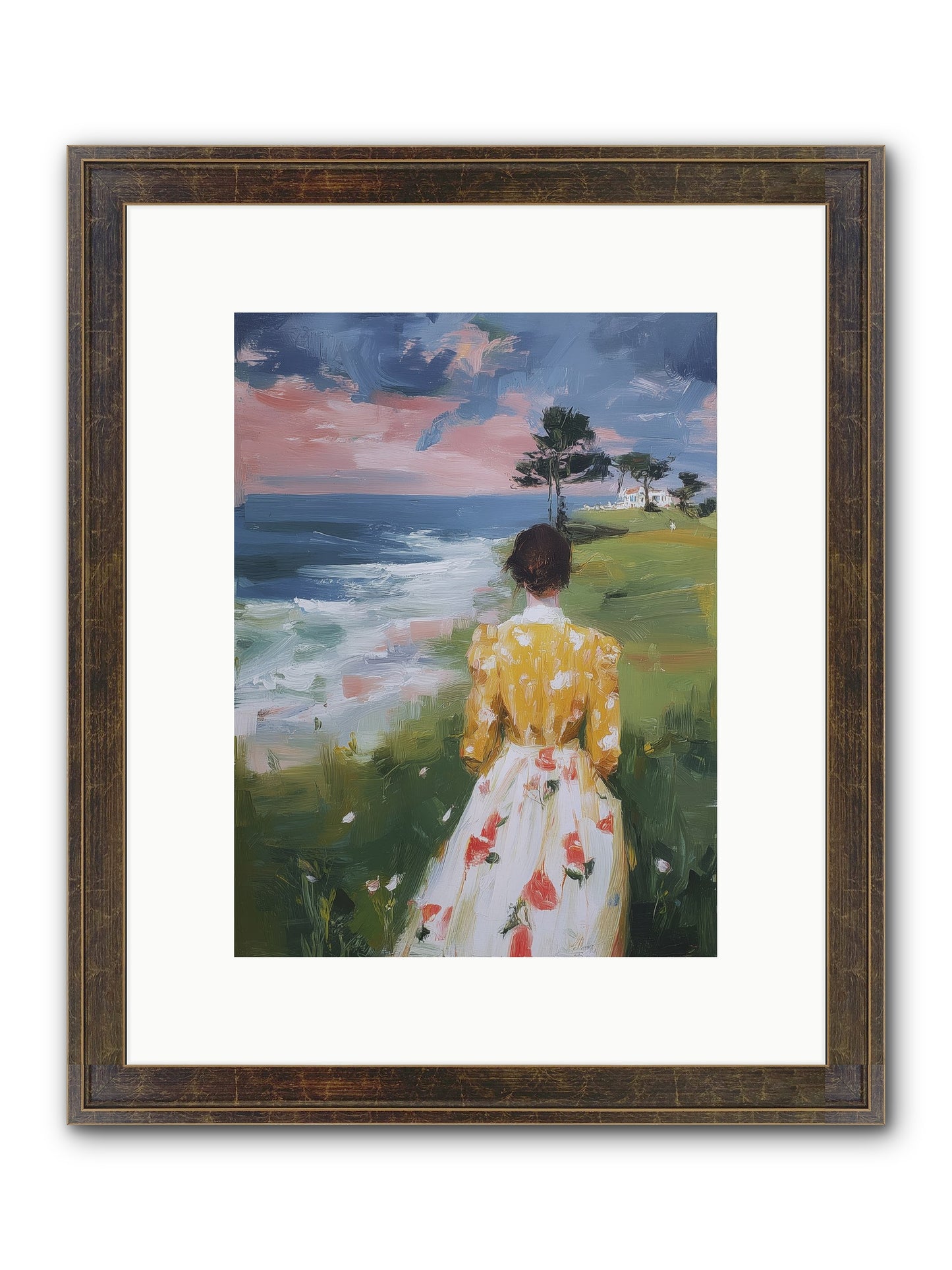 Where Lemons Bloom Framed Print - Slimwoods Black/Gold 9x12