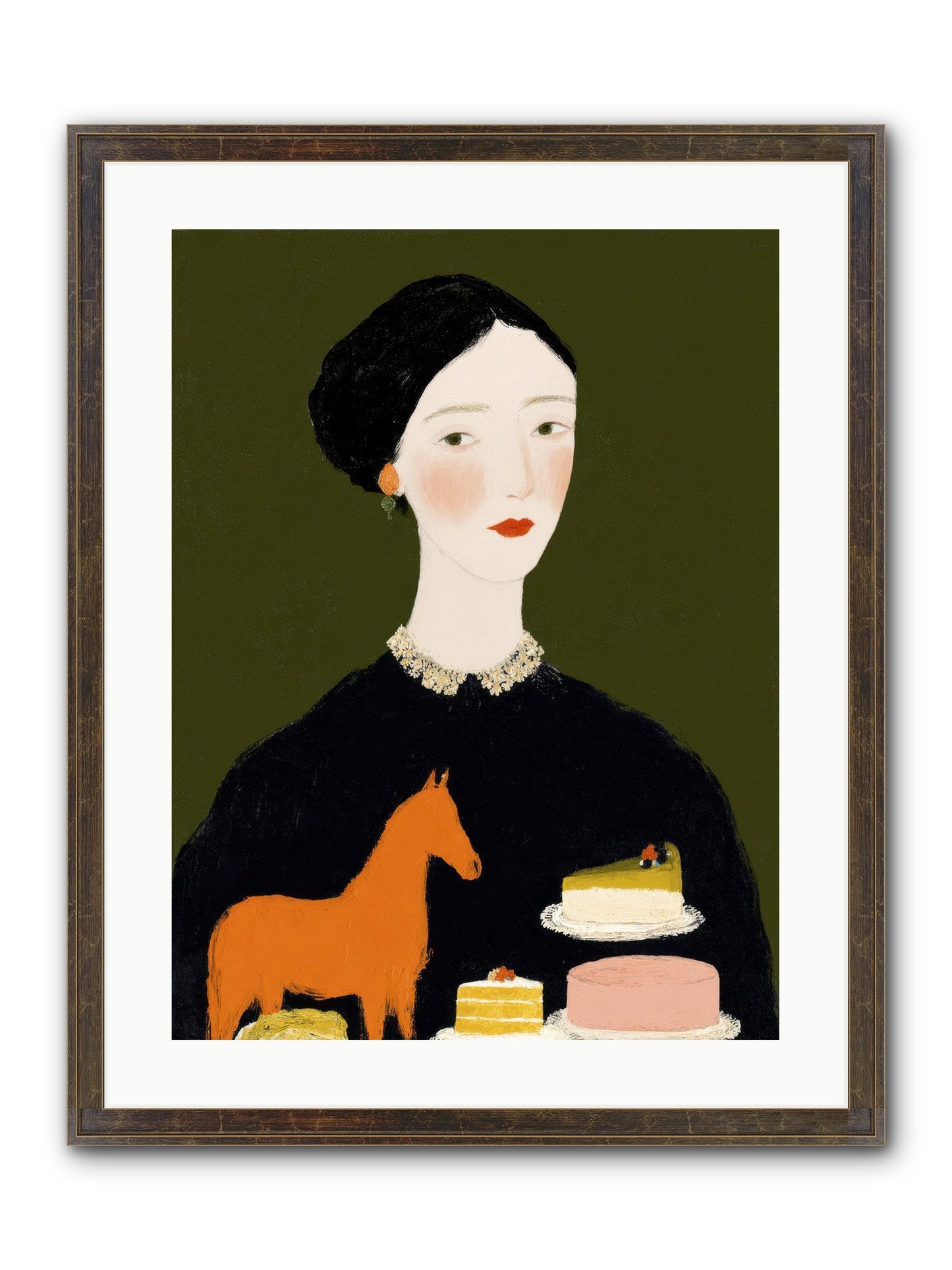 Where Light Descends Framed Print - Slimwoods Black/Gold 18x24