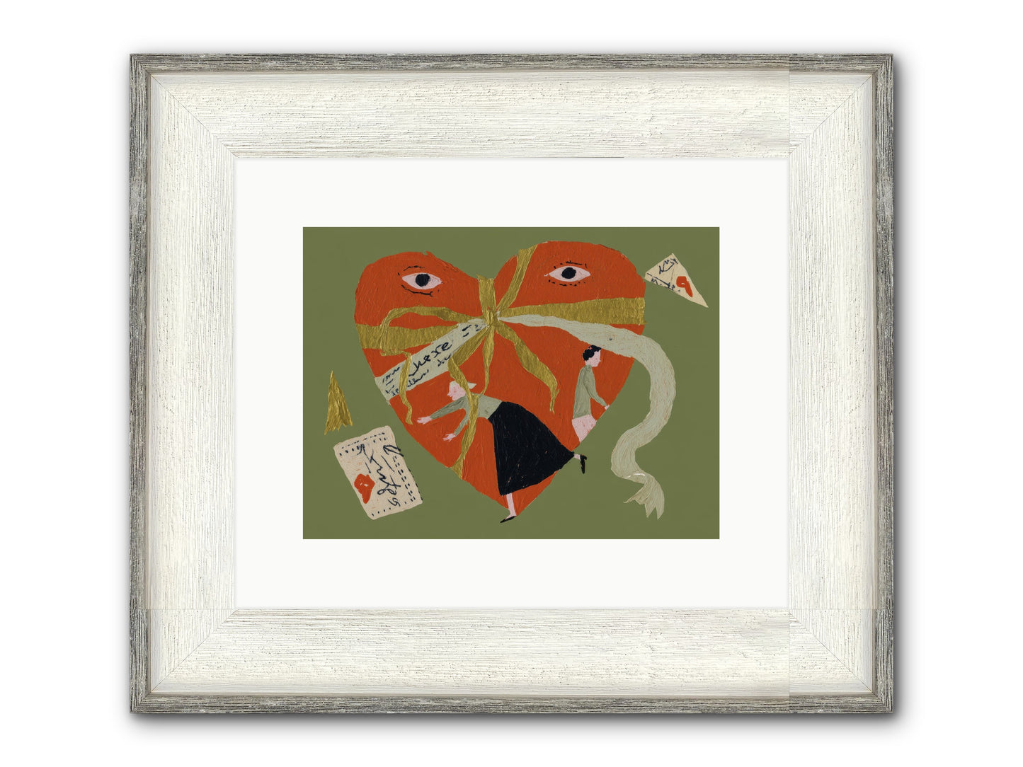 Where Love Takes Many Forms Framed Print - Driftwood White 12x9