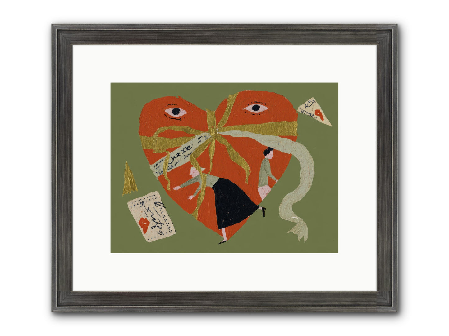 Where Love Takes Many Forms Framed Print - Slimwoods Black/Silver 12x9