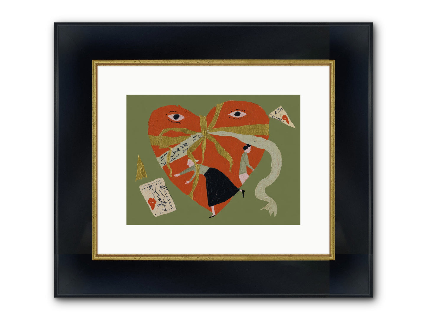 Where Love Takes Many Forms Framed Print - Wide Black w/Gold 12x9