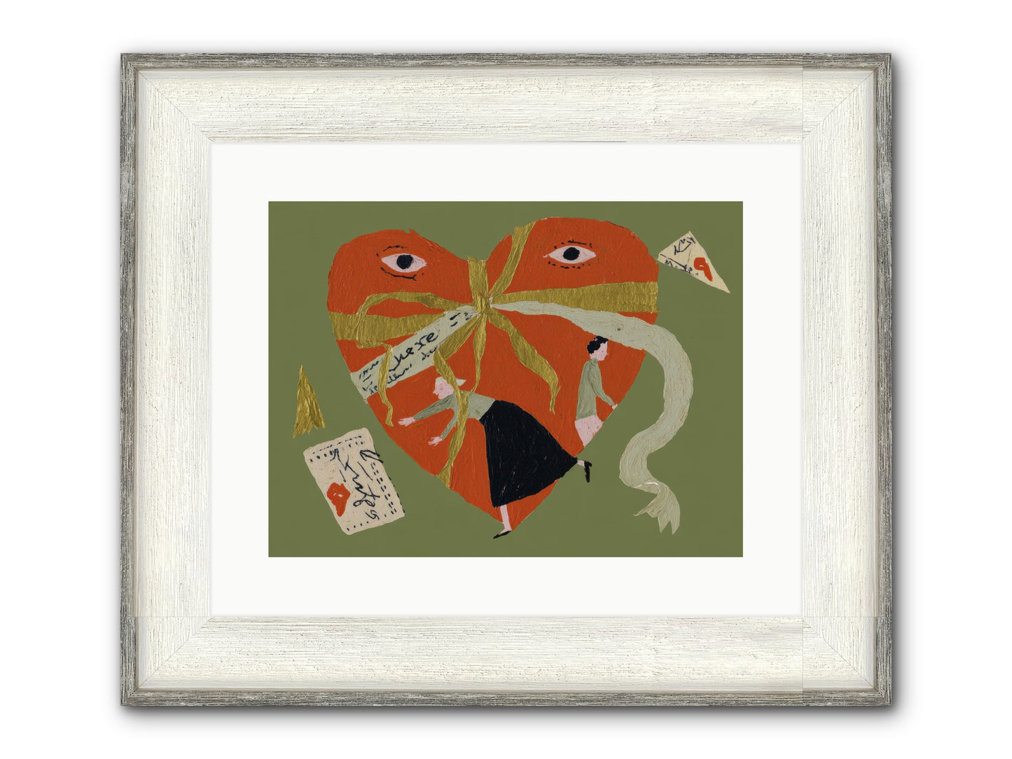 Where Love Takes Many Forms Framed Print - Driftwood White 16x12