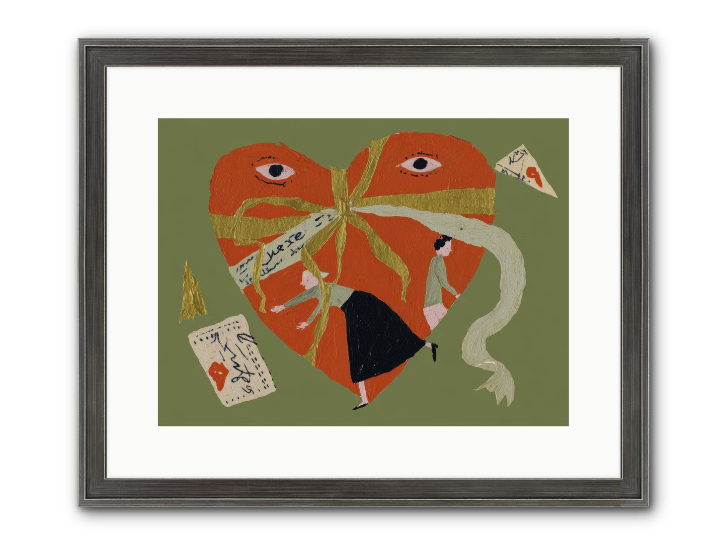 Where Love Takes Many Forms Framed Print - Slimwoods Black/Silver 16x12