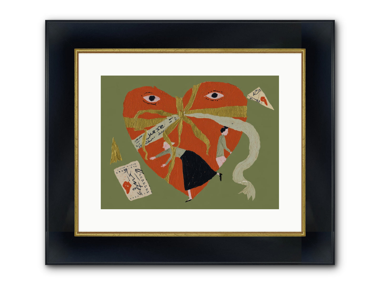 Where Love Takes Many Forms Framed Print - Wide Black w/Gold 16x12