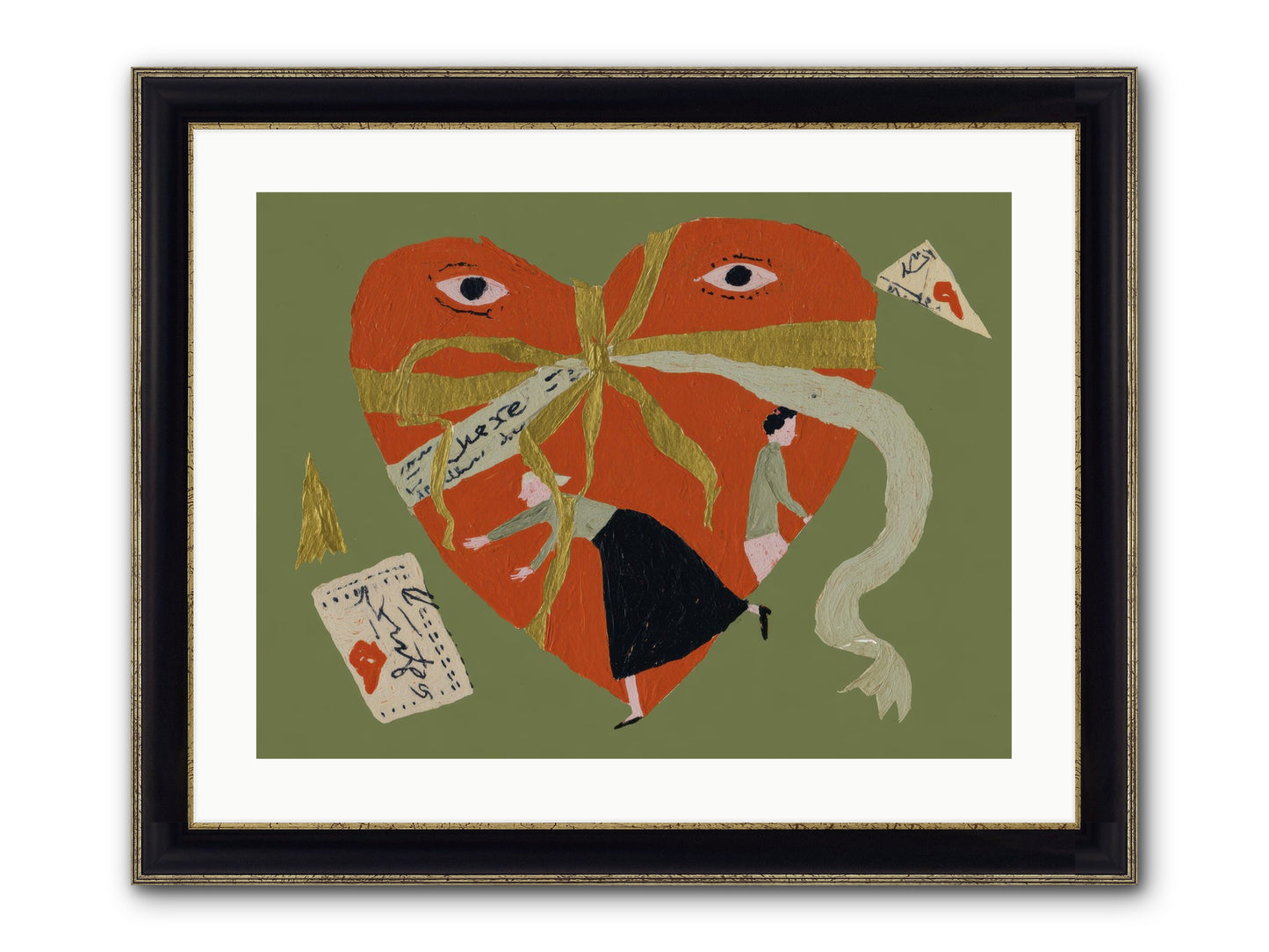 Where Love Takes Many Forms Framed Print - Black & Gold 24x18