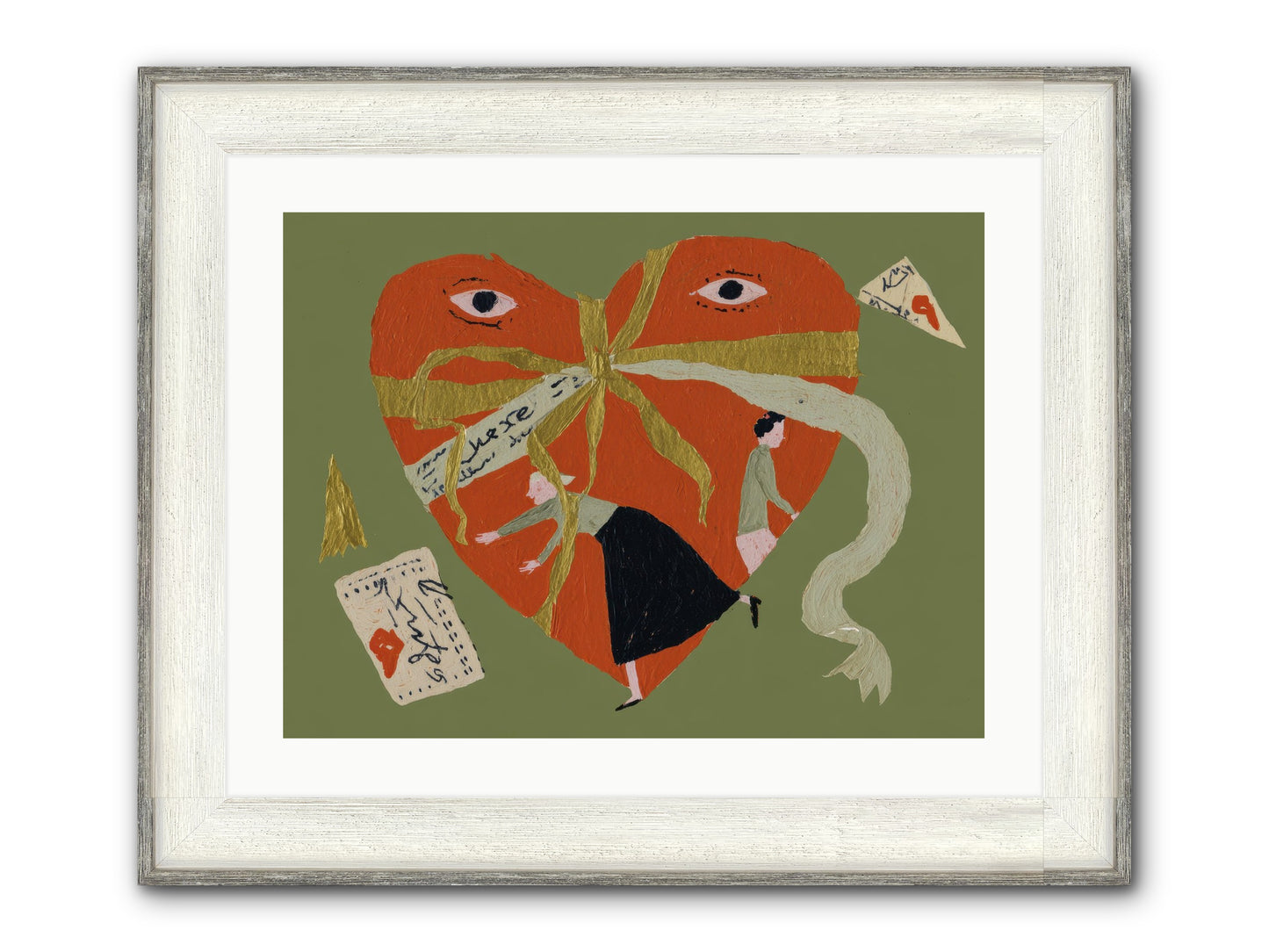 Where Love Takes Many Forms Framed Print - Driftwood White 24x18