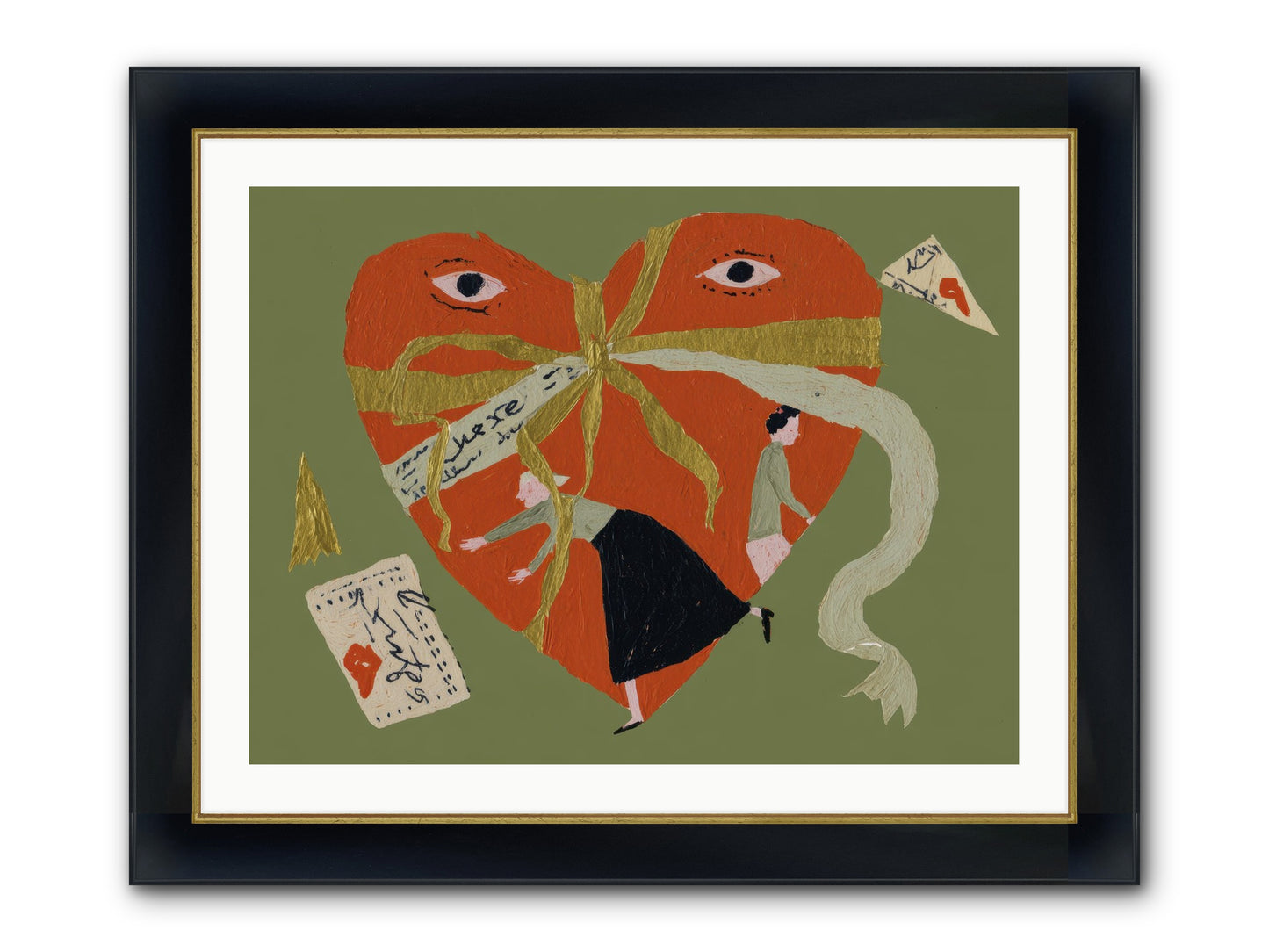Where Love Takes Many Forms Framed Print - Wide Black w/Gold 32x24