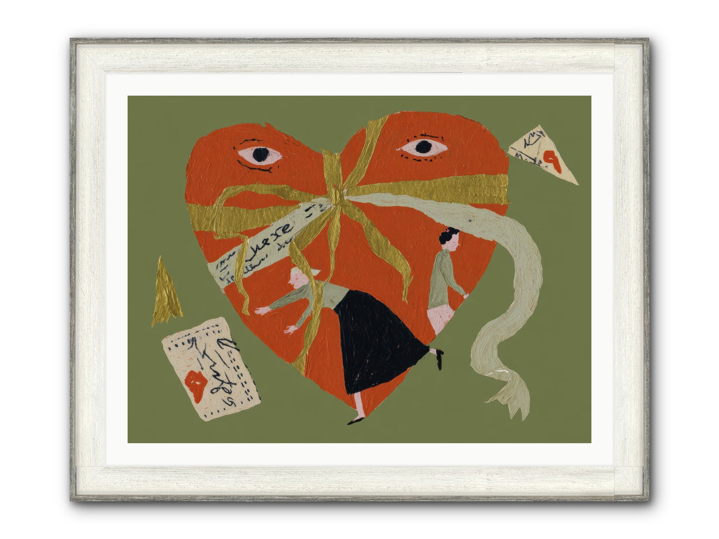 Where Love Takes Many Forms Framed Print - Driftwood White 40x30