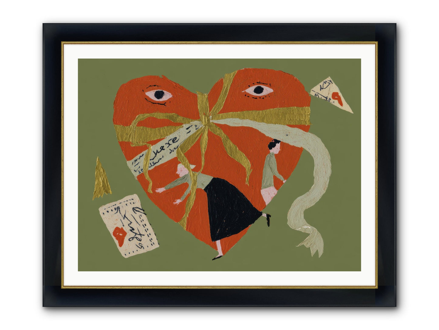 Where Love Takes Many Forms Framed Print - Wide Black w/Gold 40x30