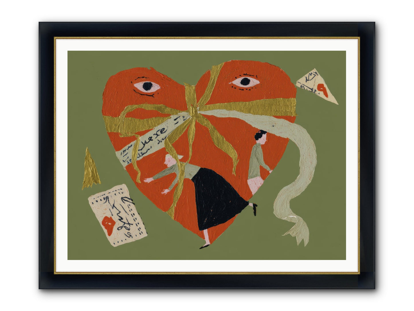 Where Love Takes Many Forms Framed Print - Wide Black w/Gold 48x36