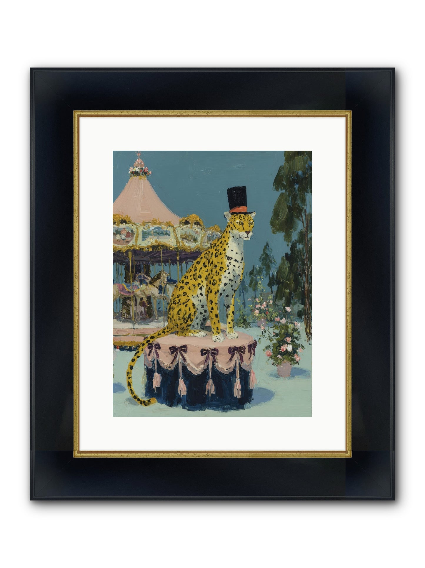Where Magic Lingers Framed Print - Wide Black w/Gold 12x16