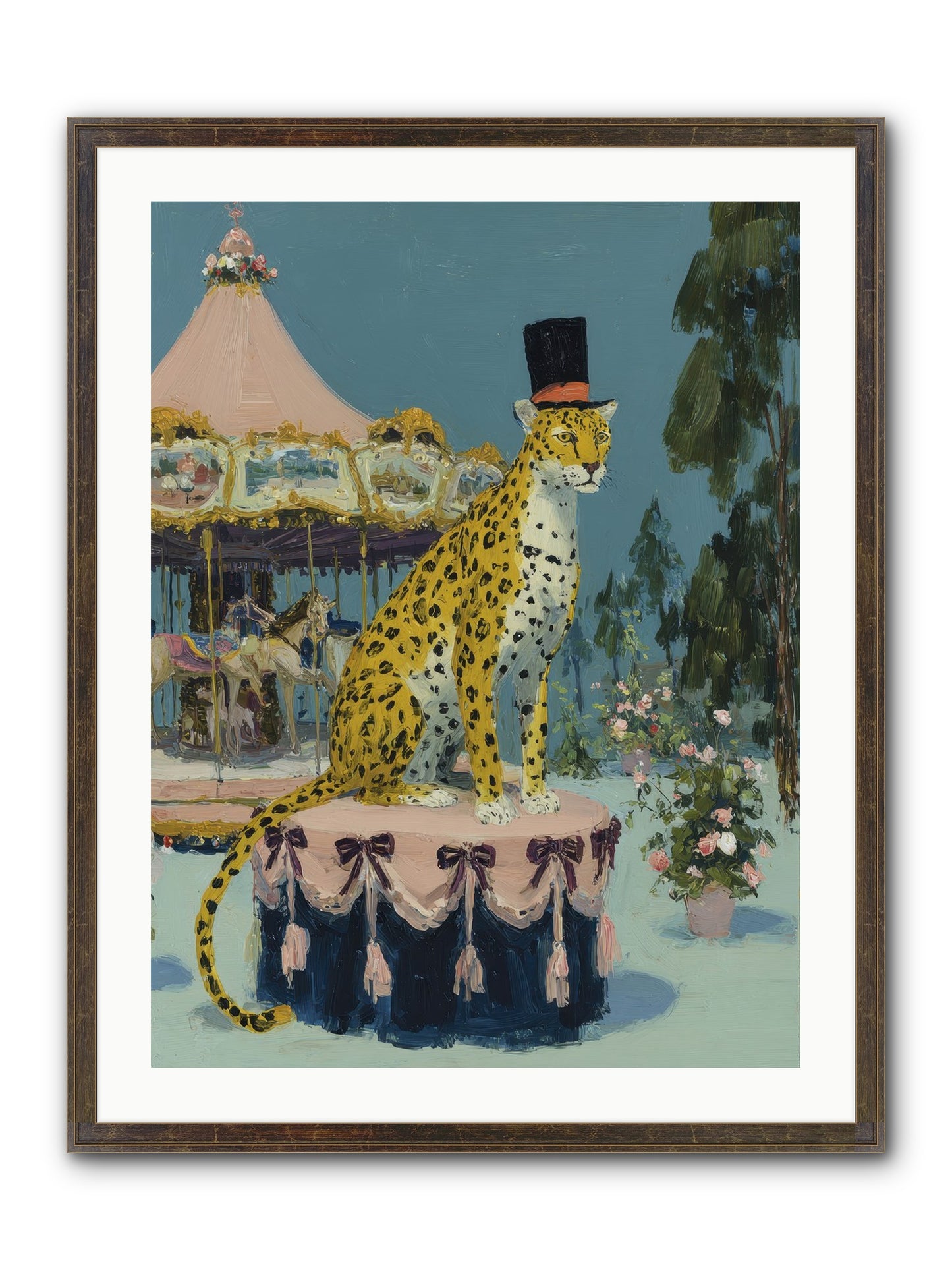 Where Magic Lingers Framed Print - Slimwoods Black/Gold 24x32