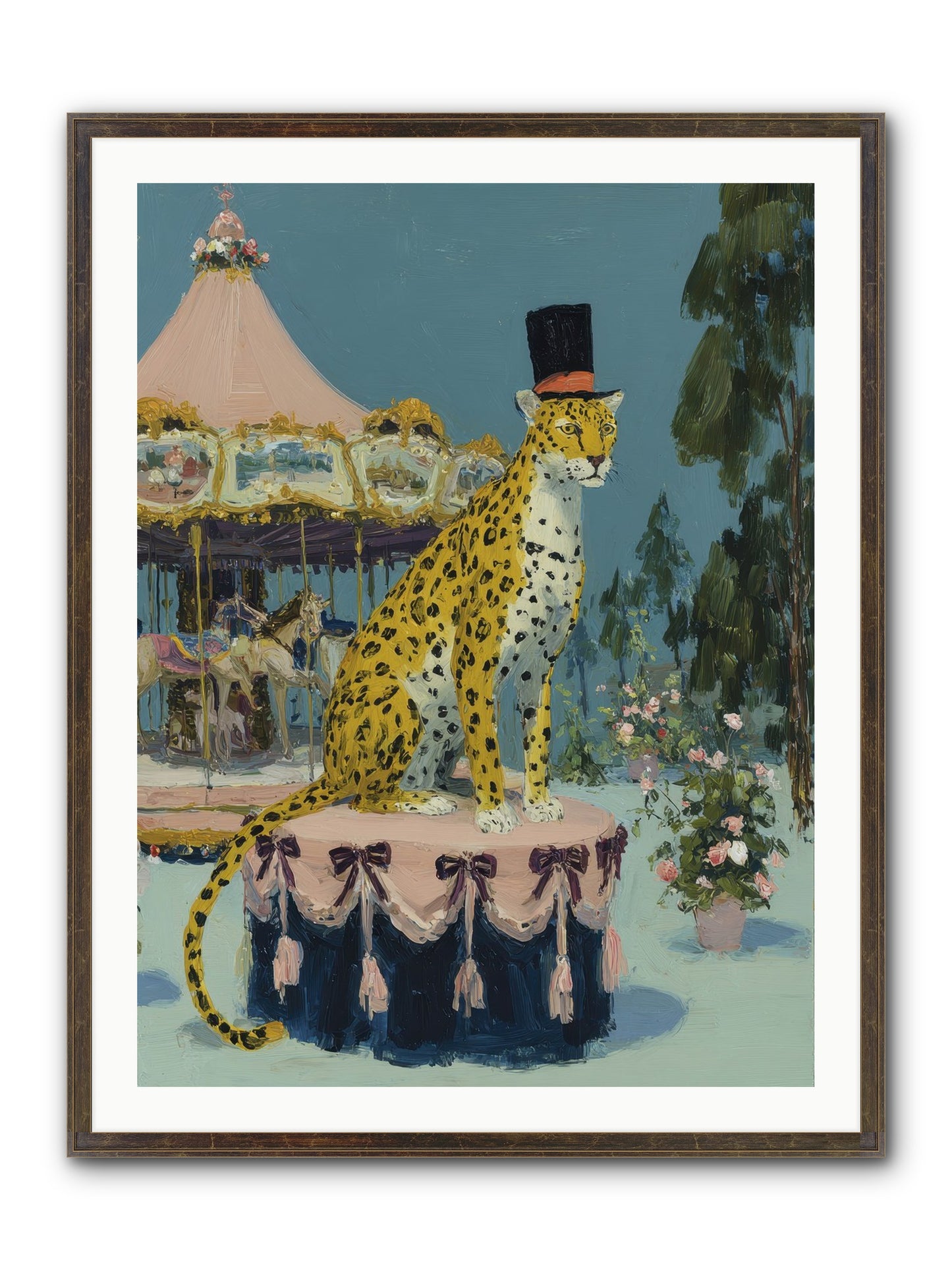 Where Magic Lingers Framed Print - Slimwoods Black/Gold 30x40