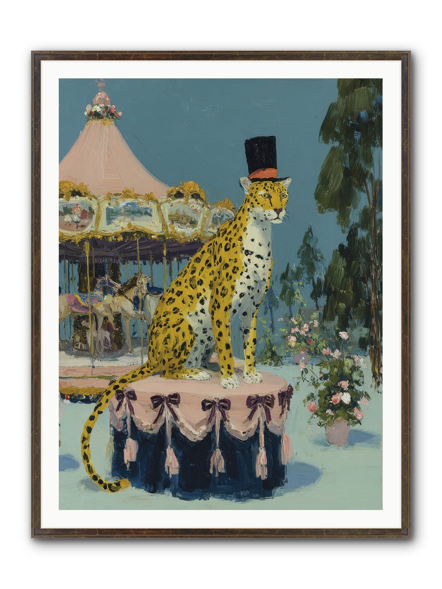 Where Magic Lingers Framed Print - Slimwoods Black/Gold 36x48