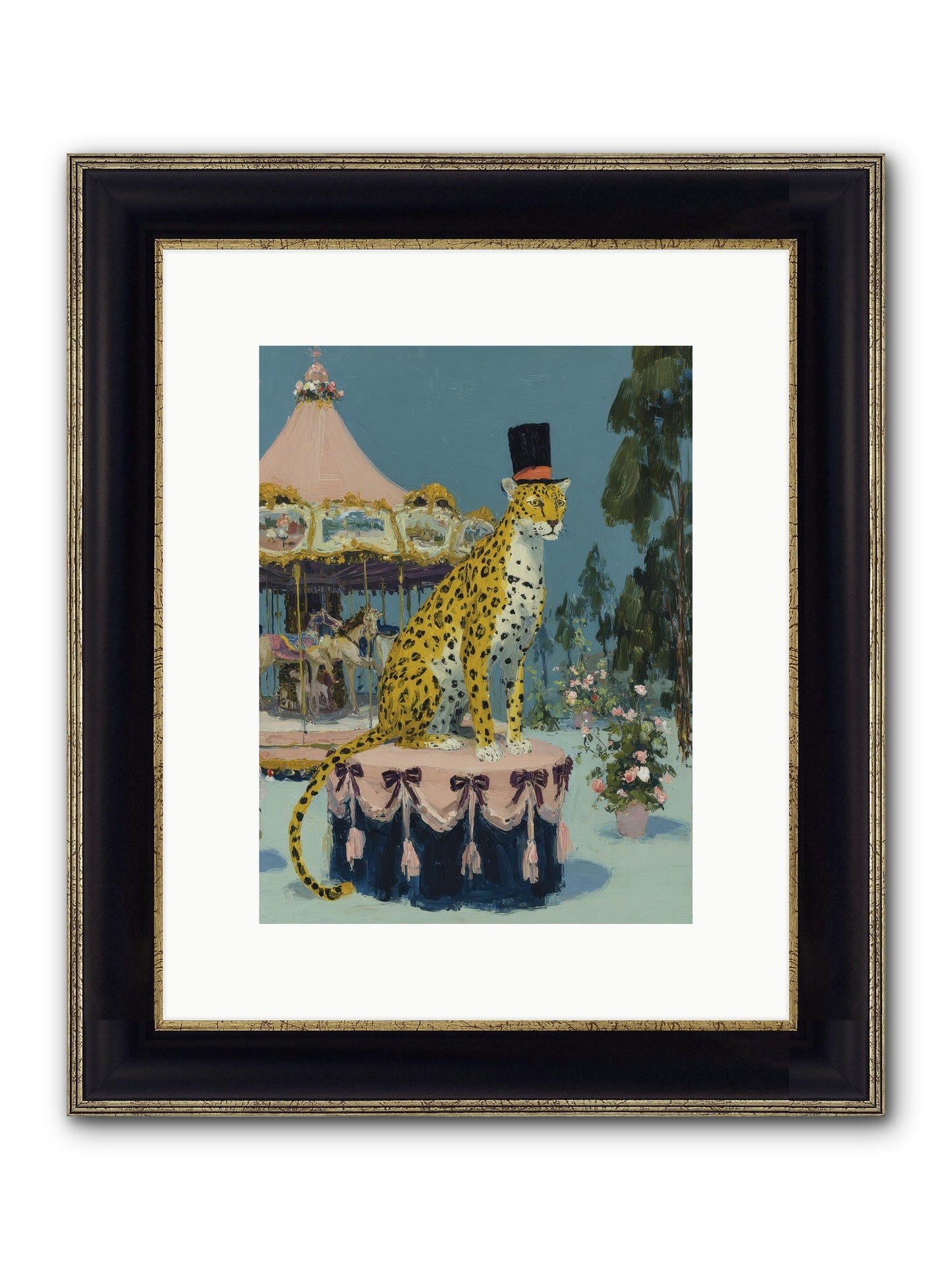 Where Magic Lingers Framed Print - Black & Gold 9x12