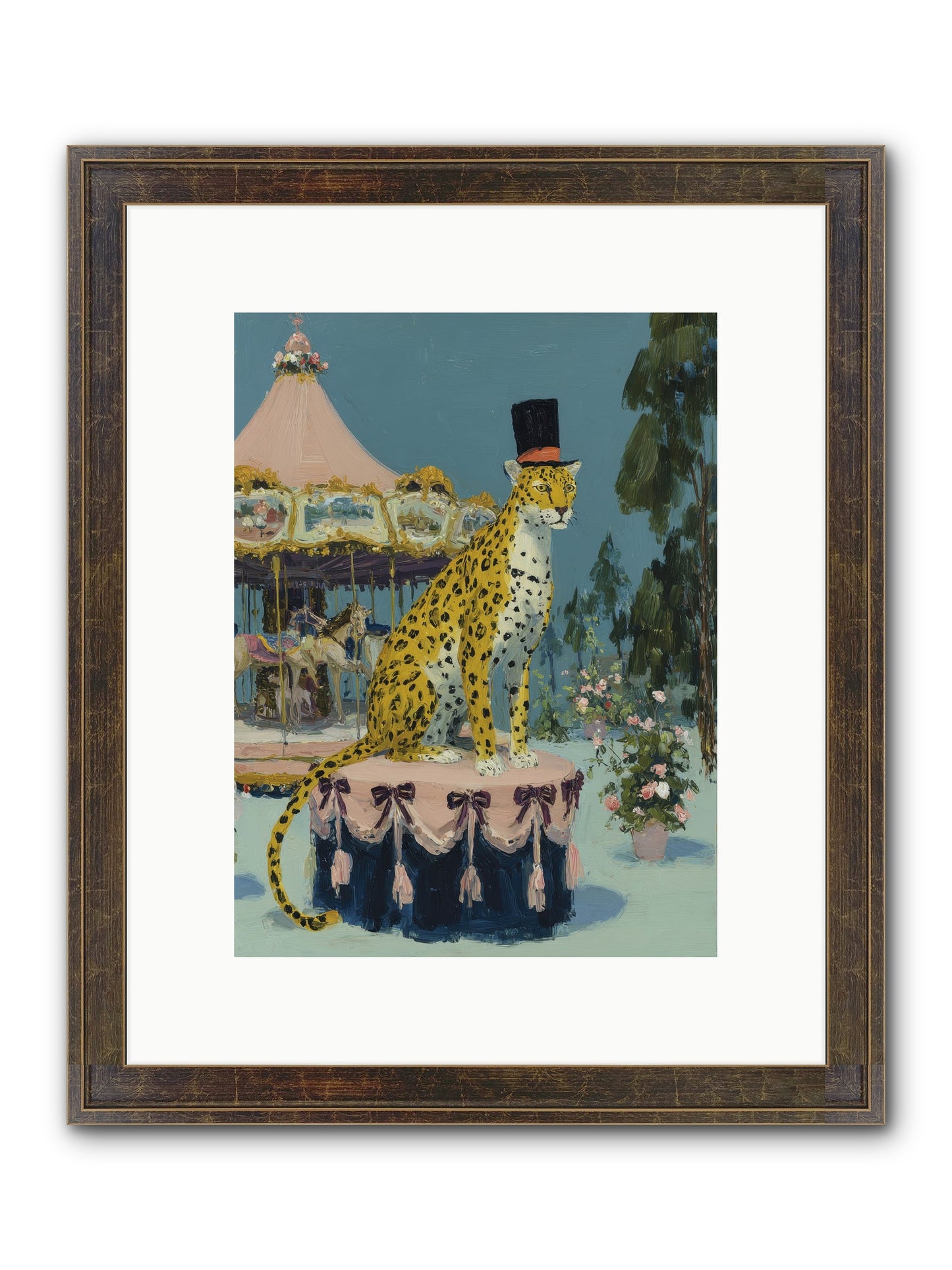 Where Magic Lingers Framed Print - Slimwoods Black/Gold 9x12