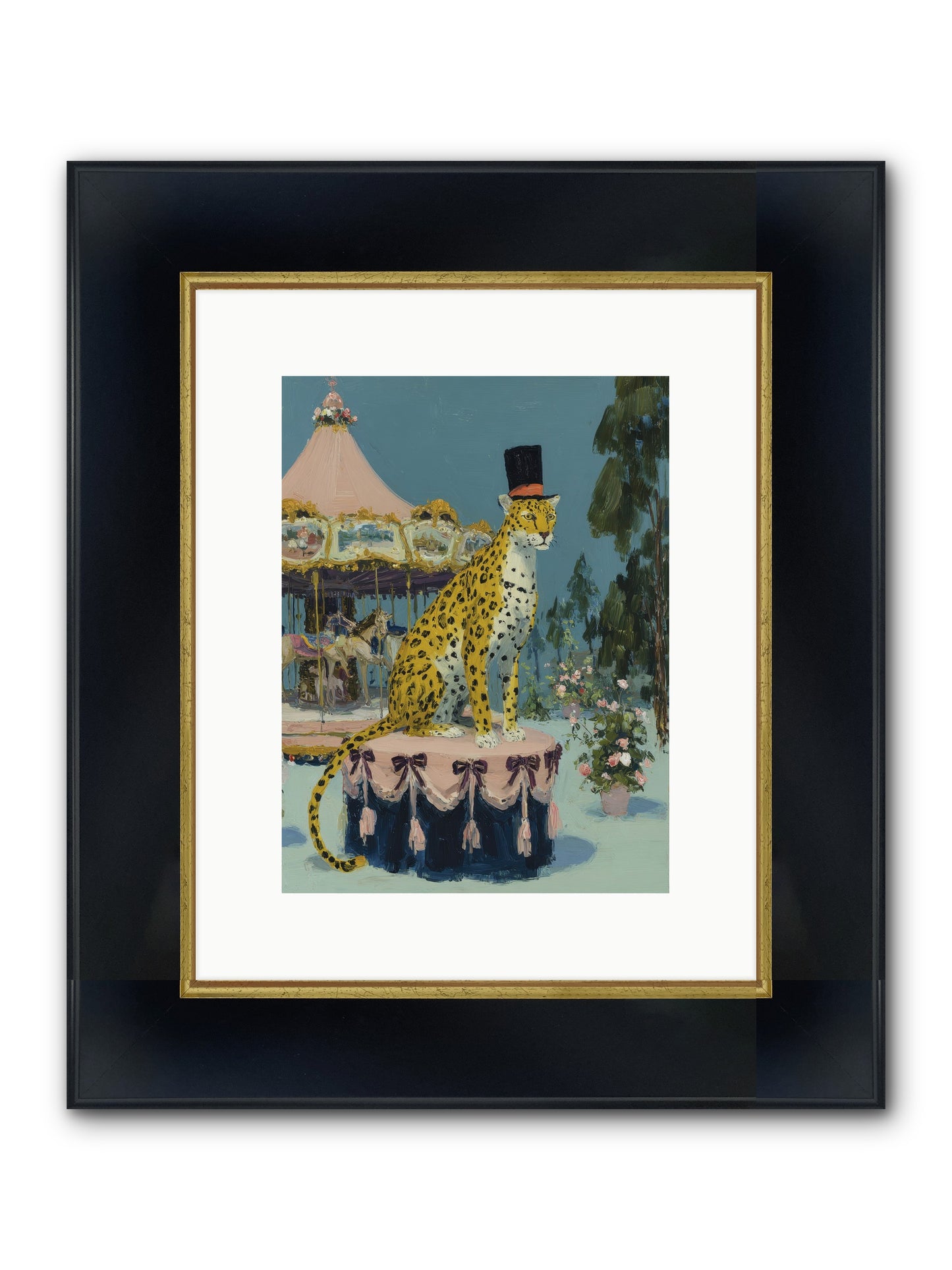 Where Magic Lingers Framed Print - Wide Black w/Gold 9x12