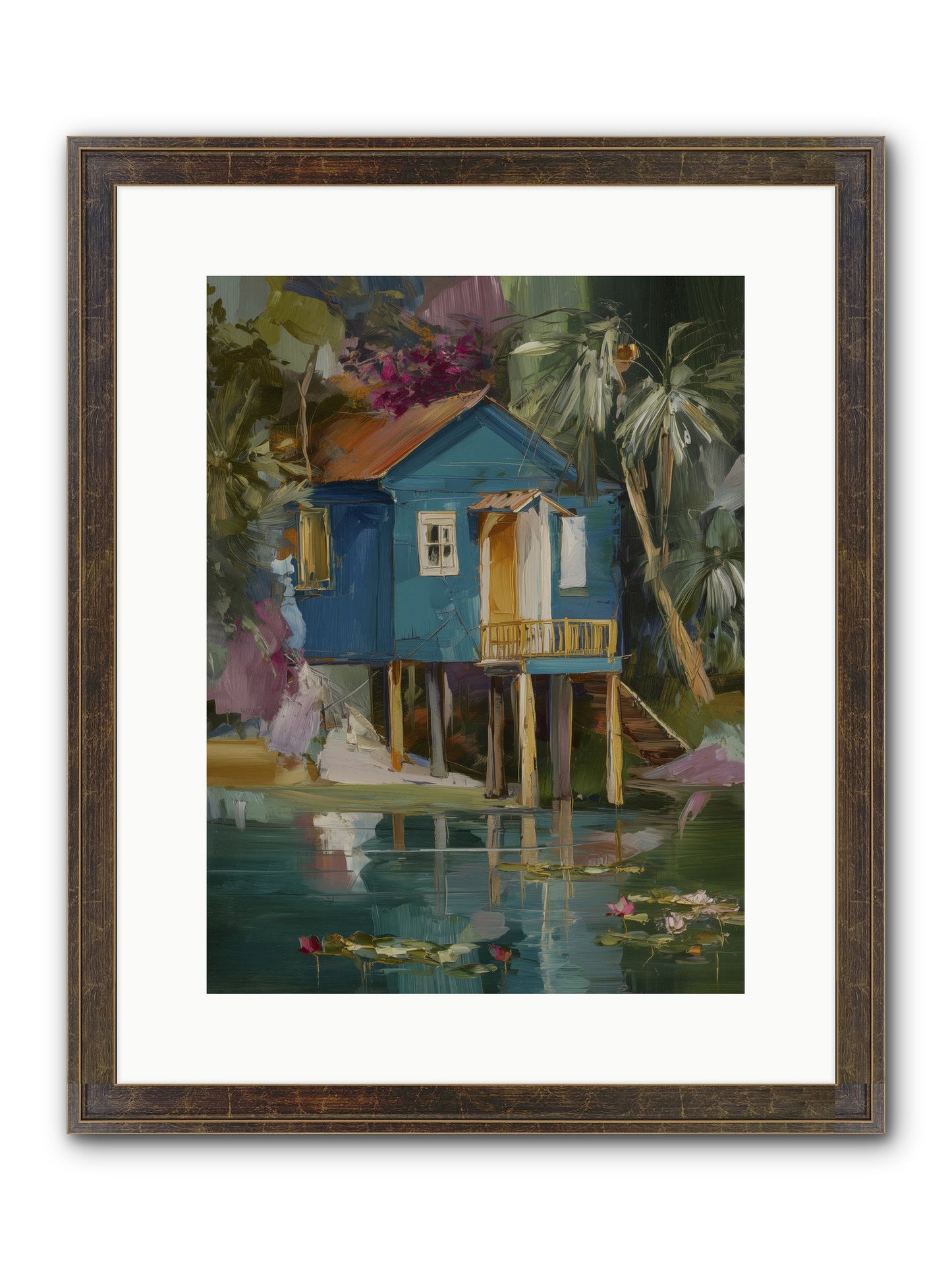 Where Magic Lives Framed Print - Slimwoods Black/Gold 12x16