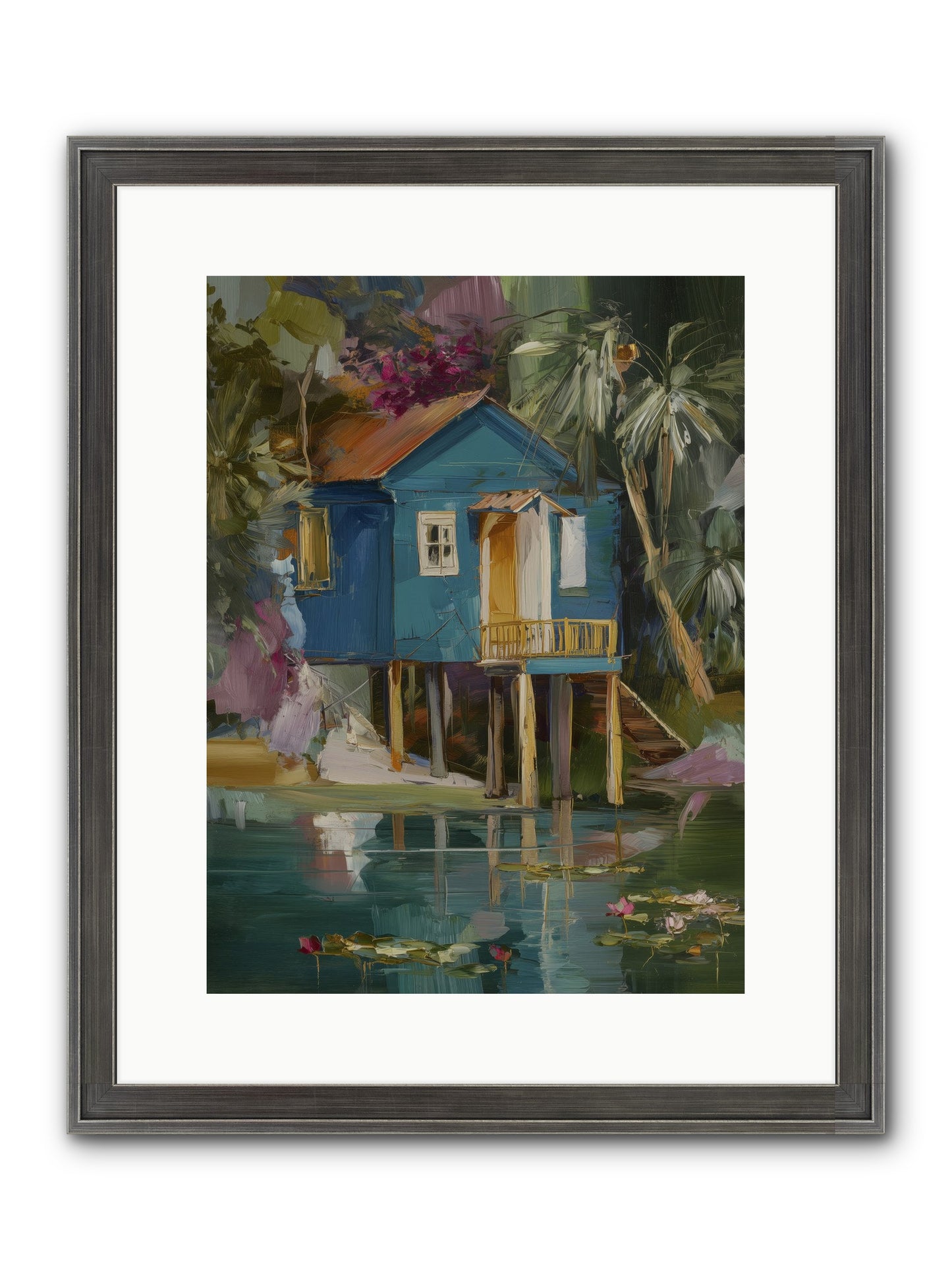 Where Magic Lives Framed Print - Slimwoods Black/Silver 12x16
