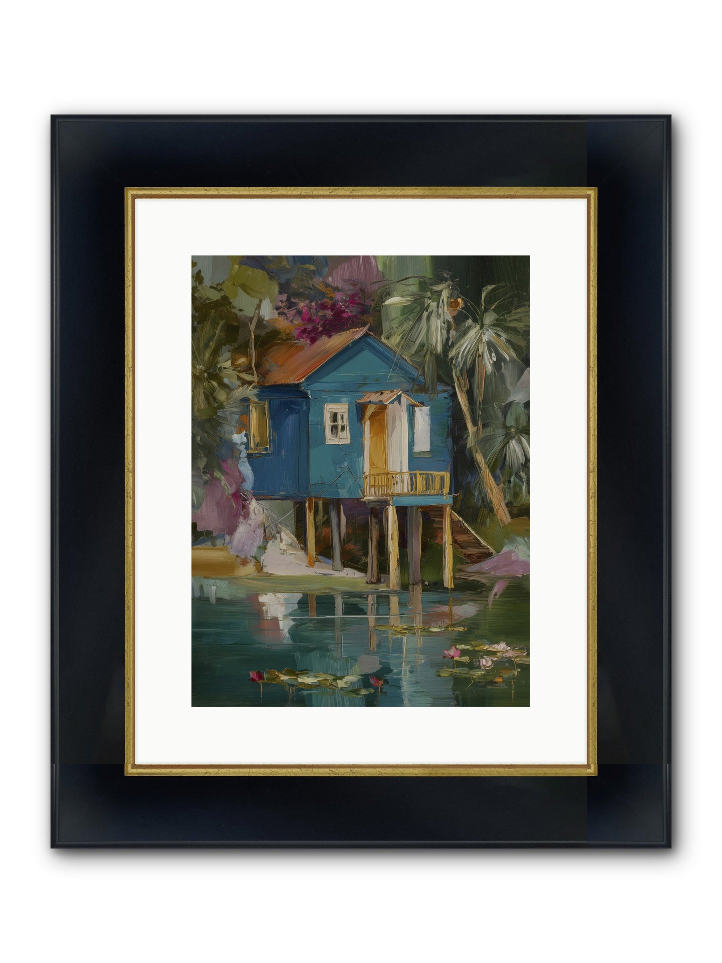 Where Magic Lives Framed Print - Wide Black w/Gold 12x16