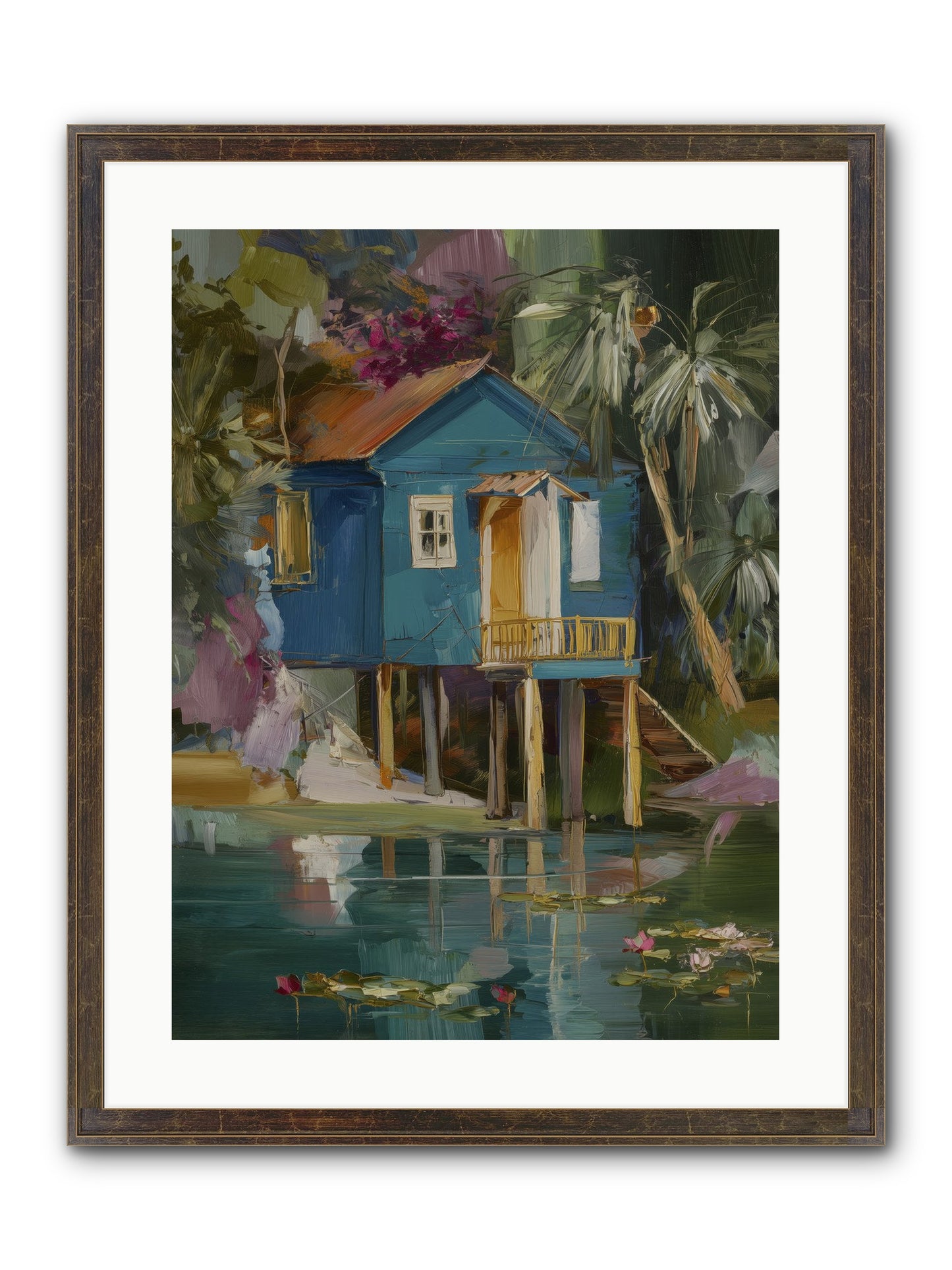 Where Magic Lives Framed Print - Slimwoods Black/Gold 18x24