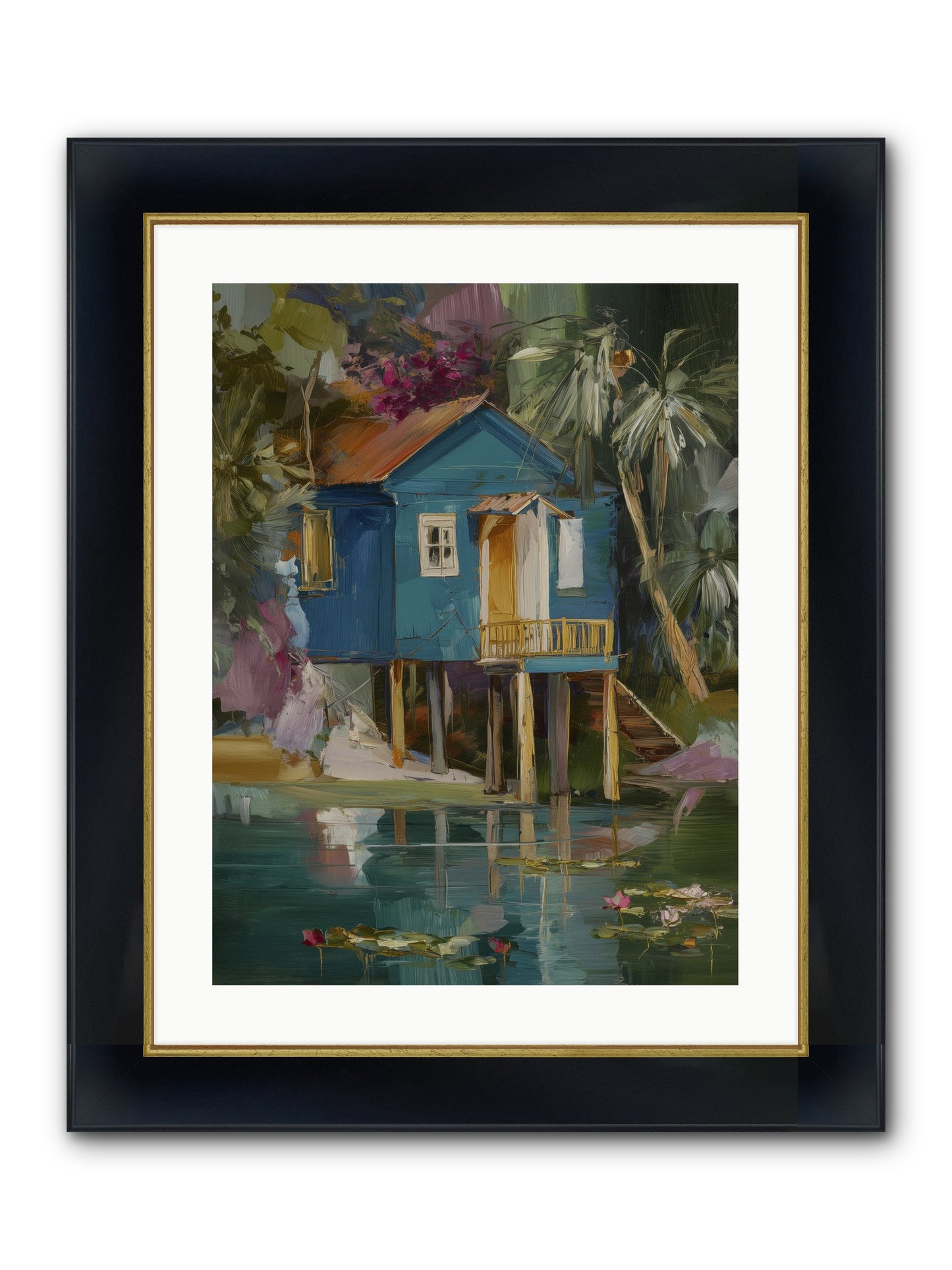 Where Magic Lives Framed Print - Wide Black w/Gold 18x24