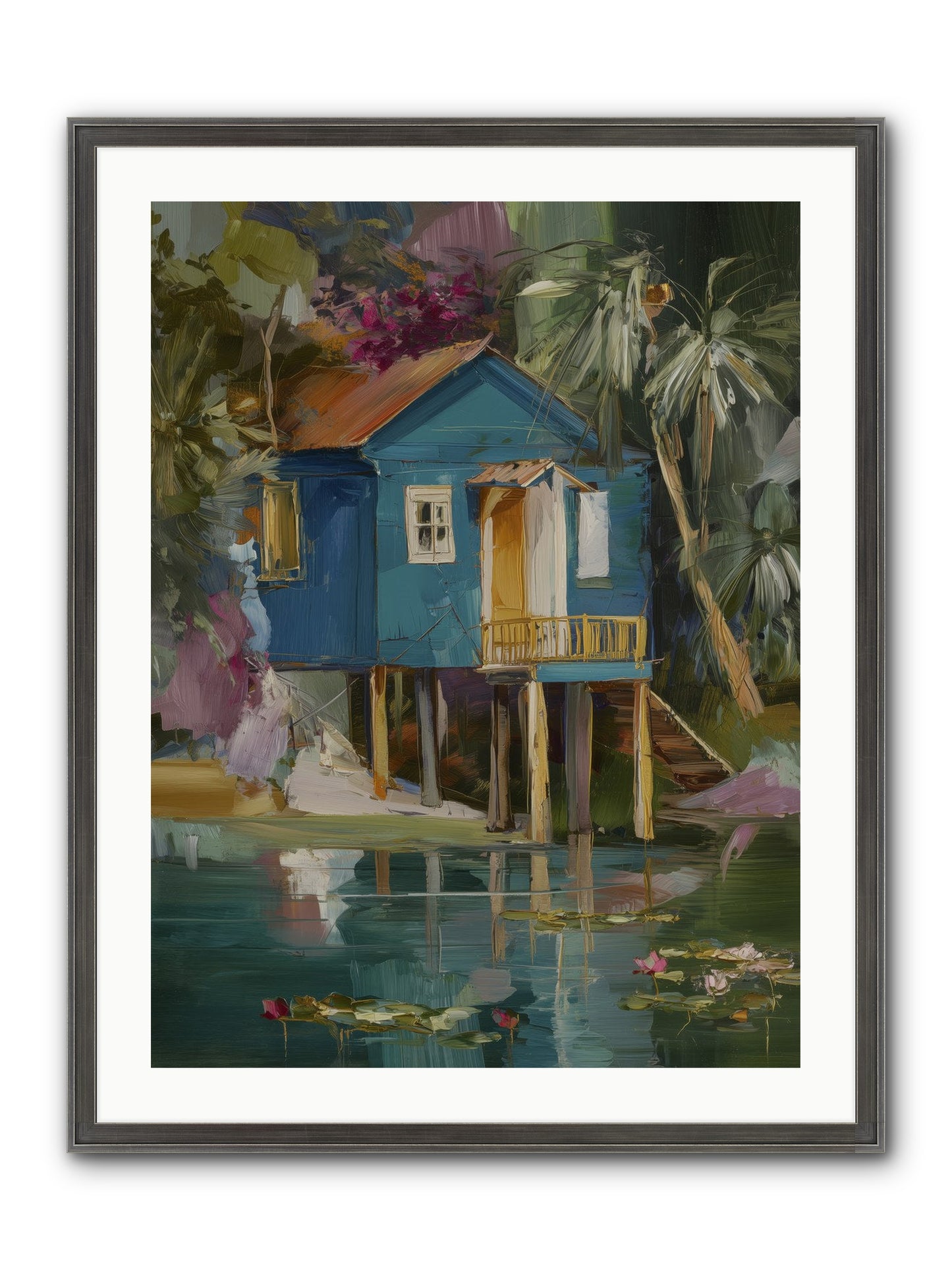 Where Magic Lives Framed Print - Slimwoods Black/Silver 24x32