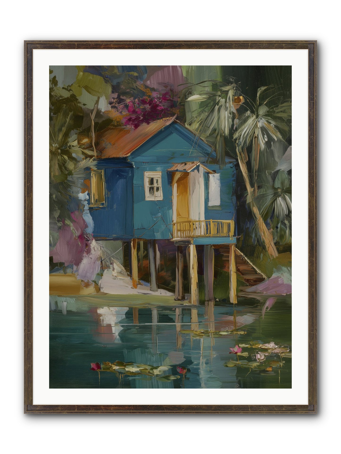 Where Magic Lives Framed Print - Slimwoods Black/Gold 30x40