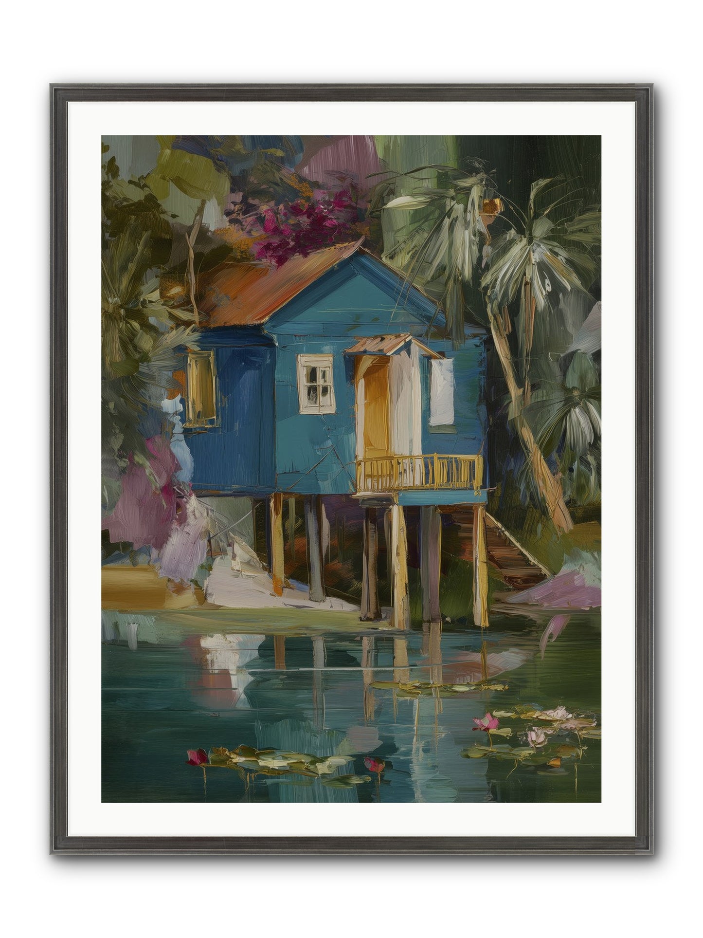 Where Magic Lives Framed Print - Slimwoods Black/Silver 30x40